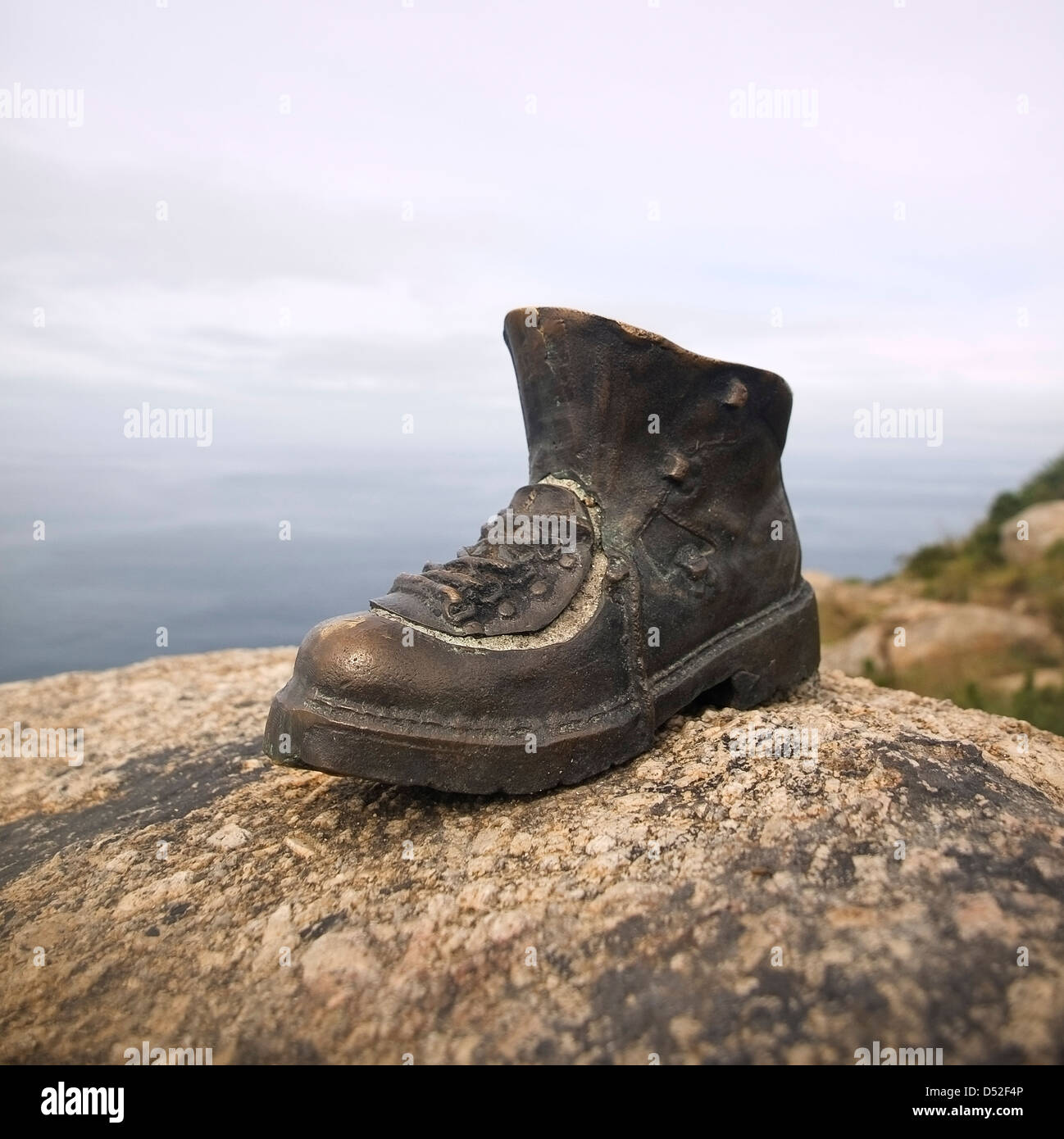 Avvio di metallo in Finisterre, Galizia, Spagna Foto Stock