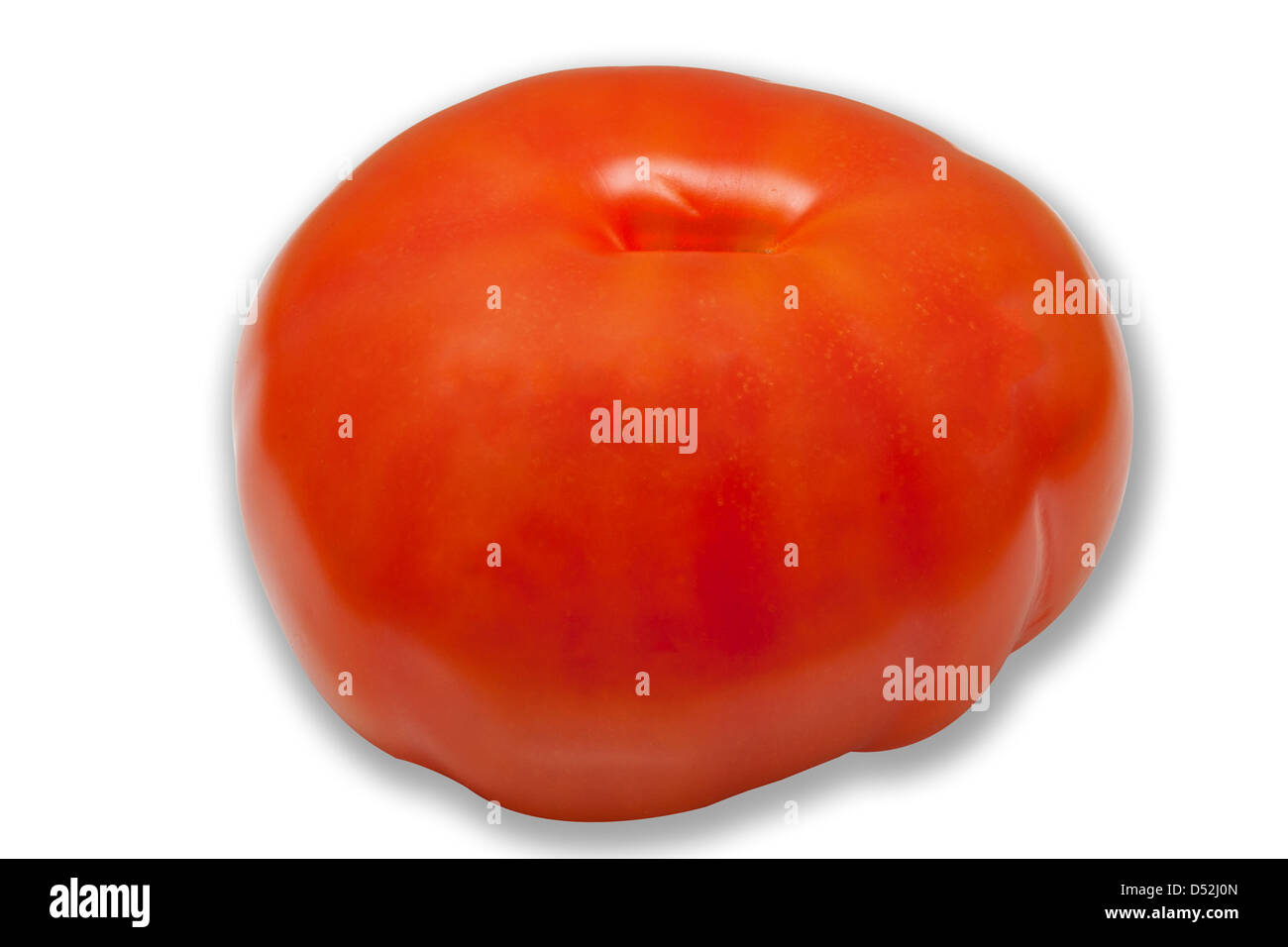 Pomodori rossi freschi isolato su bianco Foto Stock