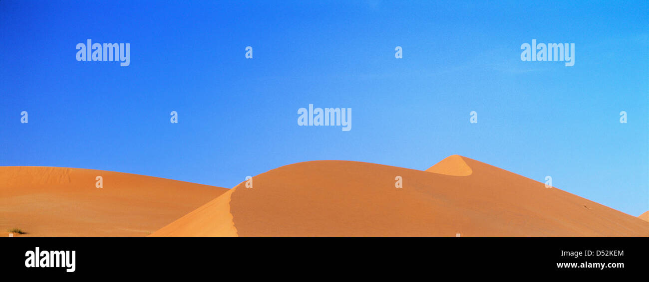 Le dune di sabbia del Rub Al-Khali, Emirati Arabi Uniti. Foto Stock