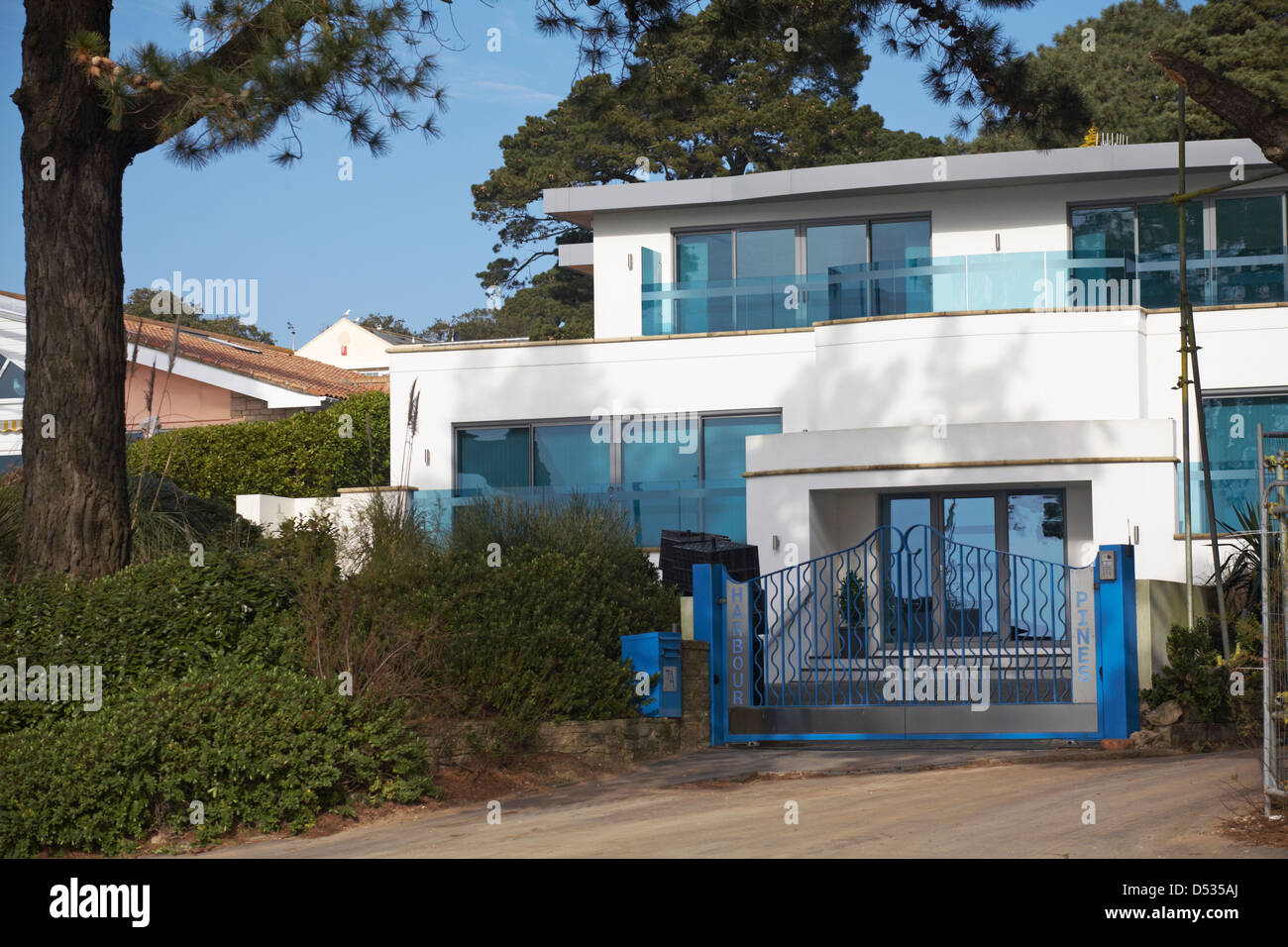 Architettura moderna a barene, Poole in Marzo Foto Stock