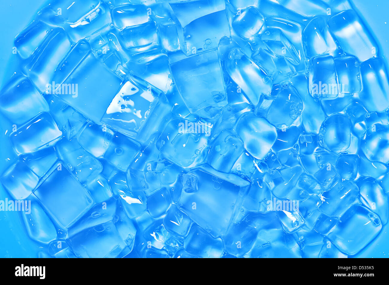 Freschezza Blue Ice Cube texture Foto Stock