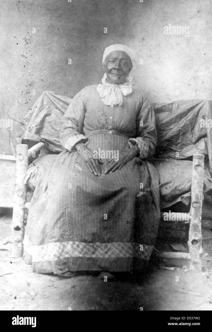 Ellen Thompson, ex schiava, è presente in questa immagine storica della contea di Jefferson, Florida, che mostra la sua vita e la sua storia come parte dell'esperienza afroamericana nella regione. Foto Stock