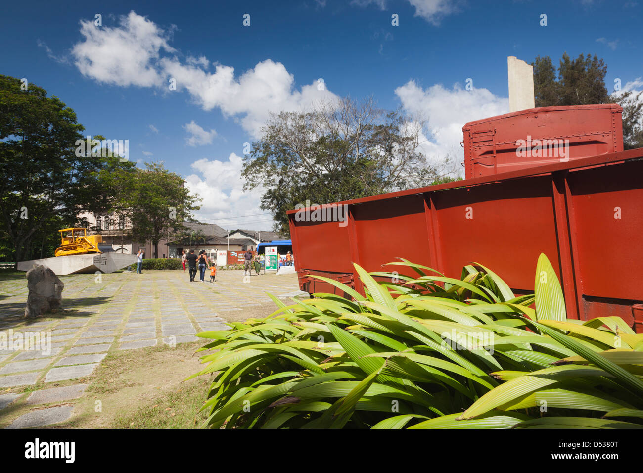 Cuba, Santa Clara provincia, Santa Clara, Monumento a la Toma del Tren Blindado, il Treno Blindato. Foto Stock