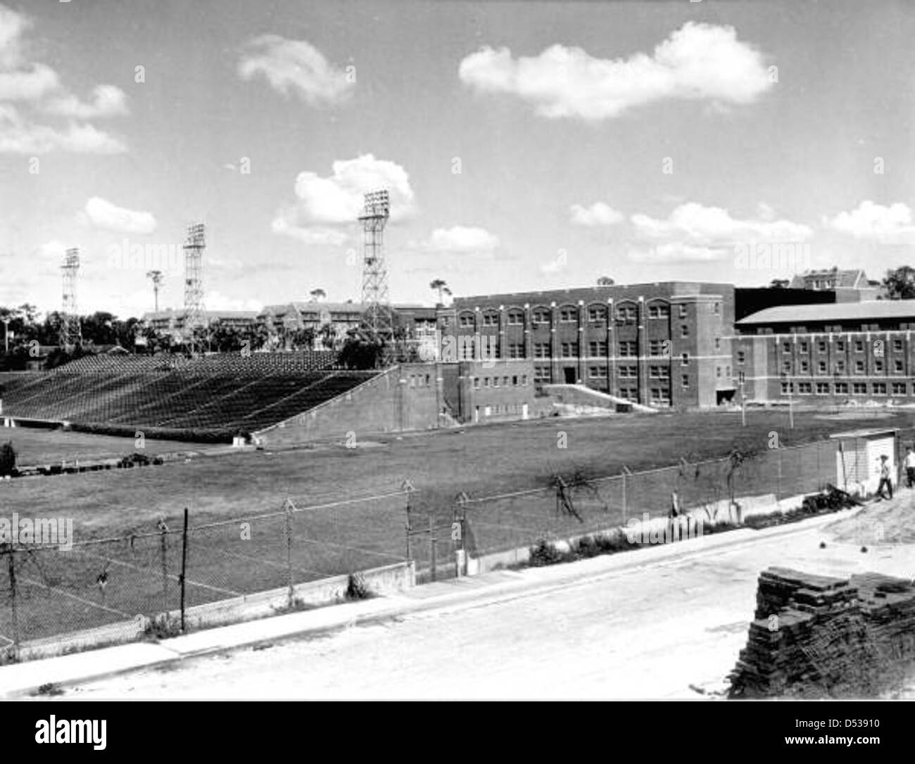 Il Florida Field, situato presso la University of Florida a Gainesville, è lo stadio della squadra di football dei Florida Gators. La foto mostra il campo come parte della collezione del Dipartimento del commercio. Foto Stock