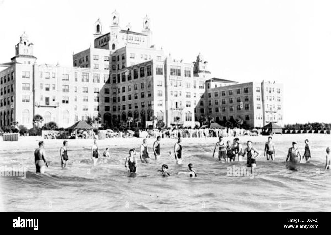Don Cesar Hotel: San Pietroburgo Beach, Florida Foto Stock