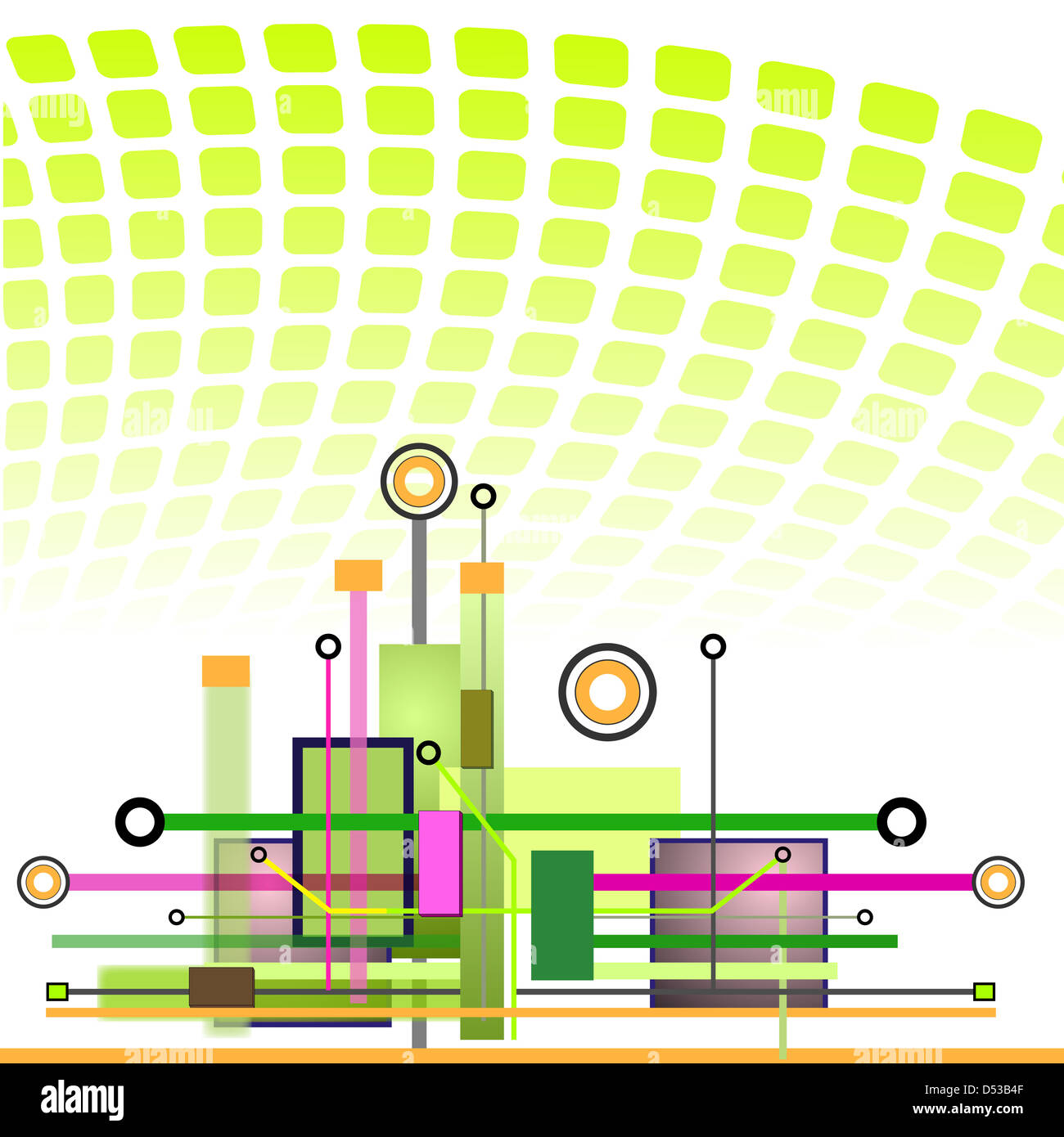 Tecnologia hi-tech sfondo Foto Stock