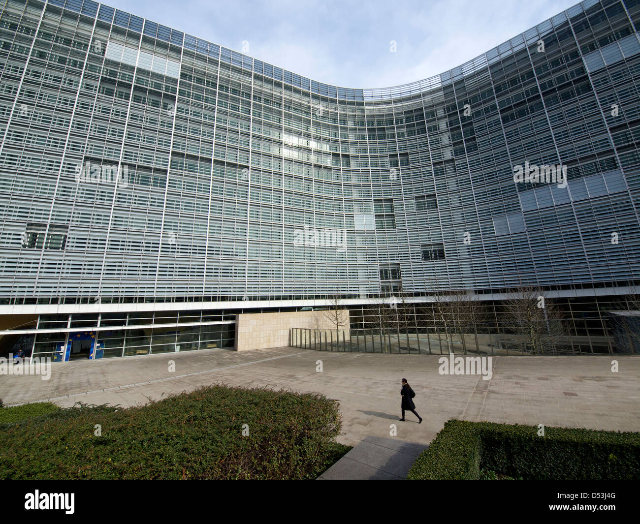 Il Berlaymont Unione edificio della Commissione a Bruxelles, in Belgio Foto Stock