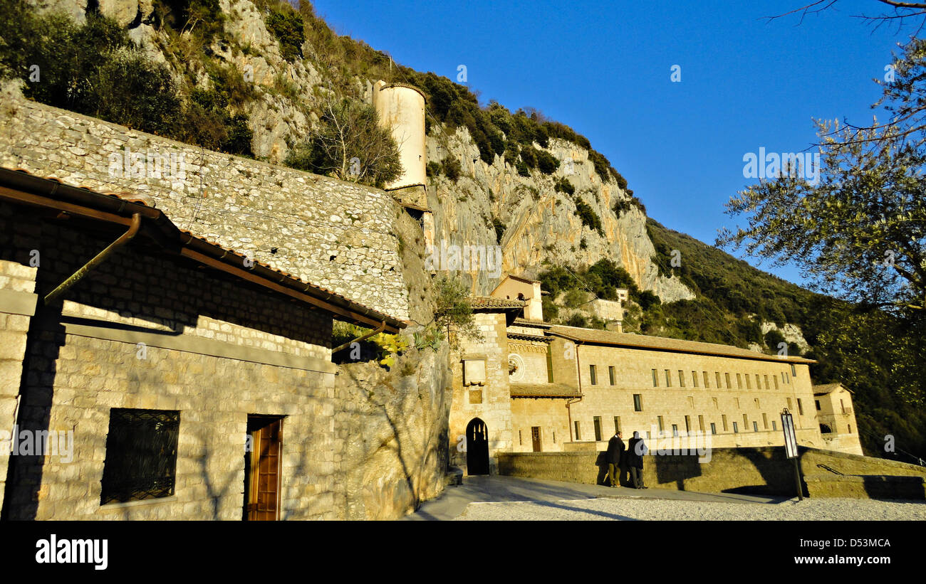 San Benedetto Abbey, Subiaco, Italia Foto Stock