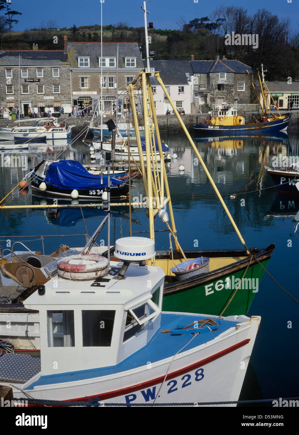 Padstow Harbour, Cornwall Inghilterra Foto Stock