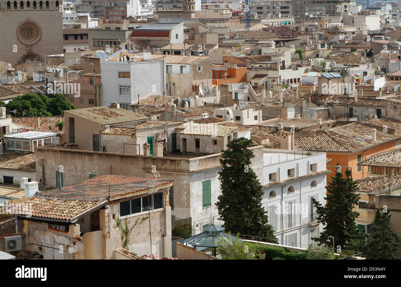 Palma de Mallorca vista generale. Foto Stock