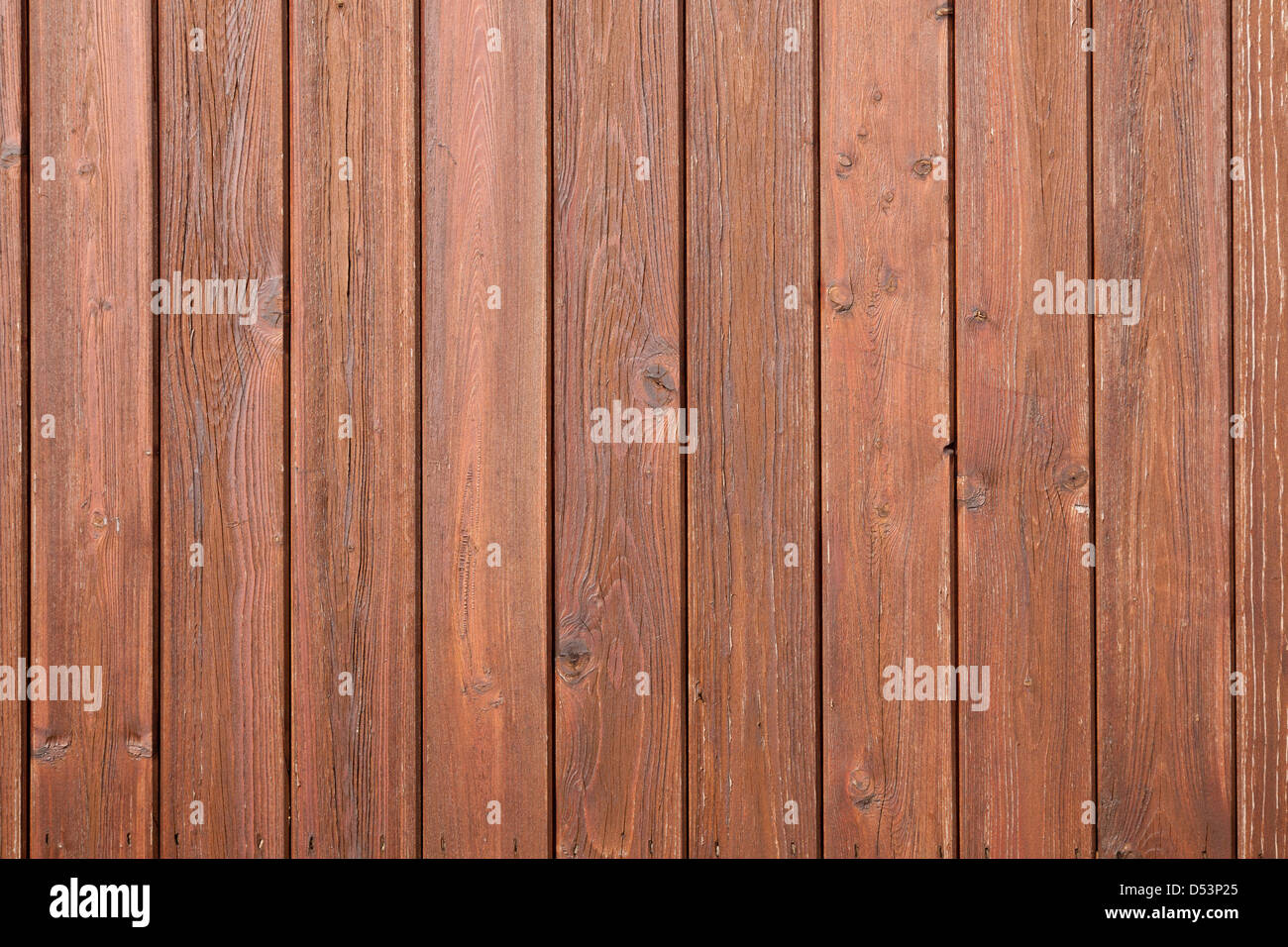 Parte di scherma o boardingwith vernice marrone Foto Stock