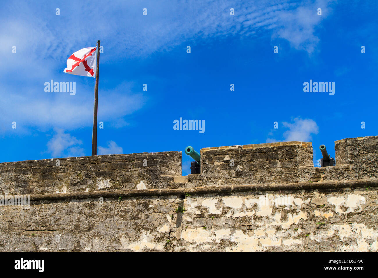 Sant'Agostino Fort, Castillo de San Marcos National Monument, Florida Foto Stock