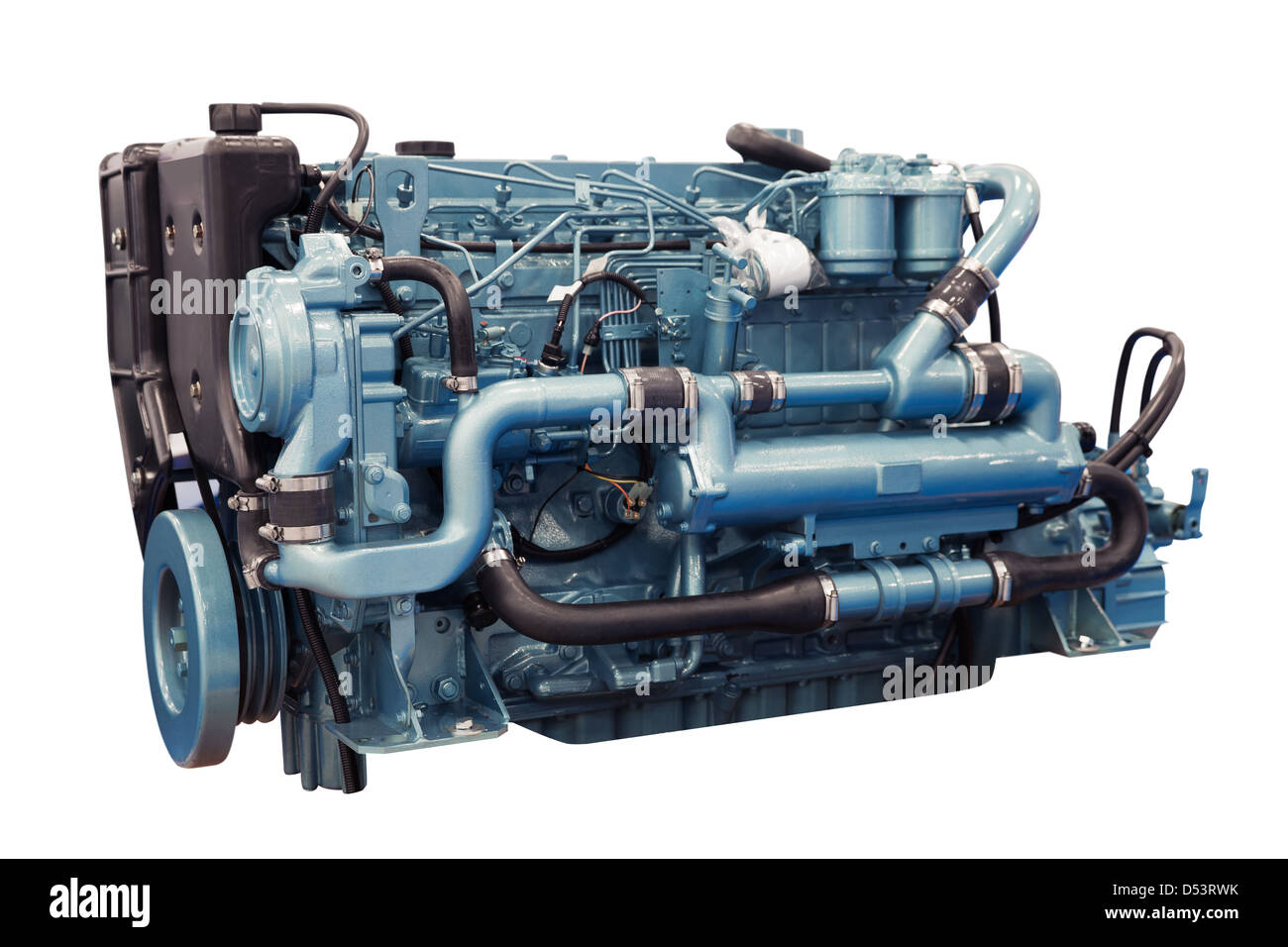 Moderno motore diesel utilizzato su industria marina Foto Stock