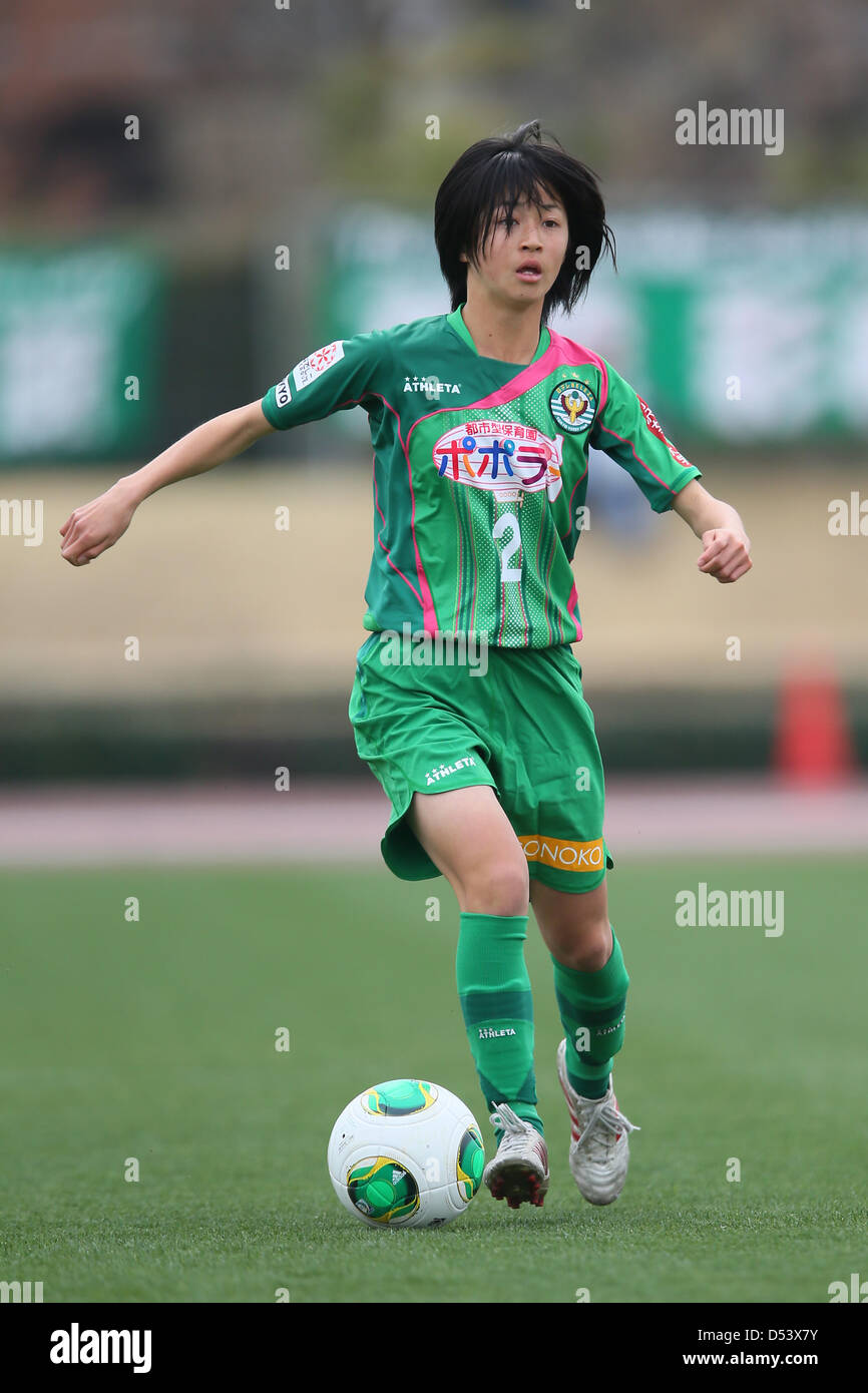 Risa Shimizu (Beleza), 23 marzo 2013 - Calcio /Soccer : Plenus Nadeshiko League 2013 tra NTV Beleza 2-0 FC Kibikokusaidaigaku Charme a Ajinomoto Stadium West Campo, Tokyo, Giappone. (Foto di YUTAKA/AFLO SPORT) [1040] Foto Stock