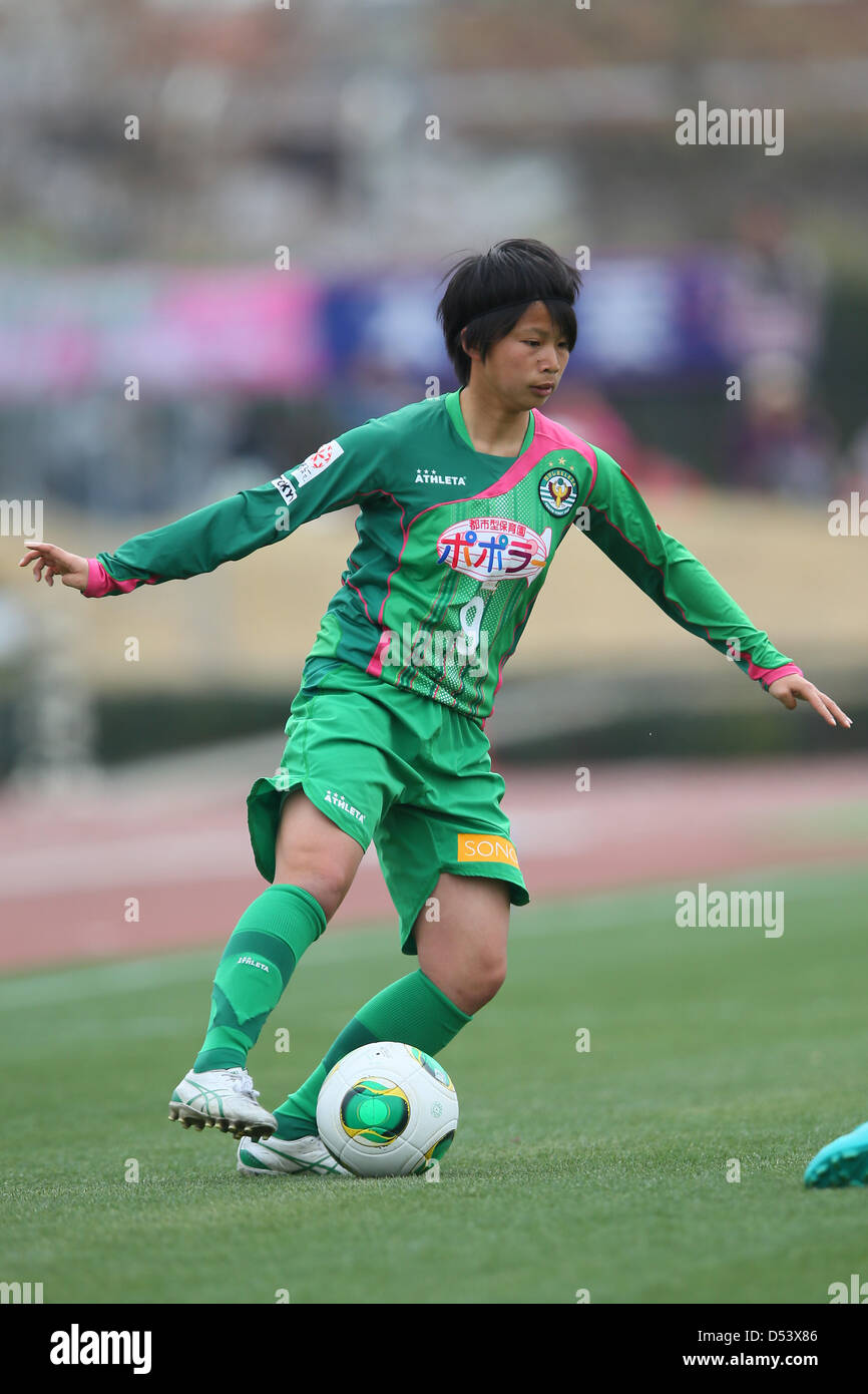 Mina Tanaka (Beleza), 23 marzo 2013 - Calcio /Soccer : Plenus Nadeshiko League 2013 tra NTV Beleza 2-0 FC Kibikokusaidaigaku Charme a Ajinomoto Stadium West Campo, Tokyo, Giappone. (Foto di YUTAKA/AFLO SPORT) [1040] Foto Stock