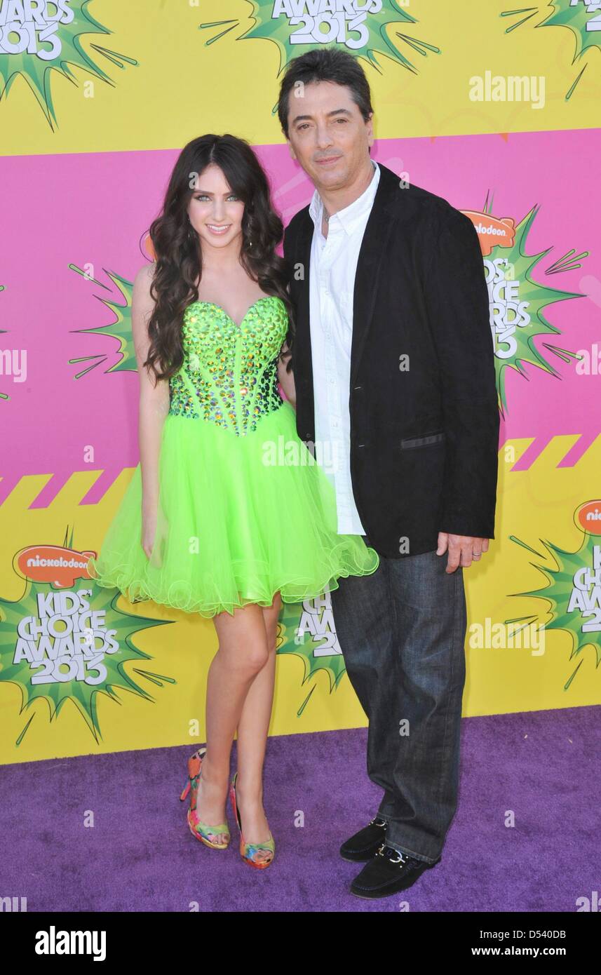 Los Angeles, Stati Uniti d'America. 23 marzo, 2013. Ryan Newman, Scott Baio presso gli arrivi per Nickelodeon's Kids' Choice Awards 2013 - Arrivi Pt 2, dell'USC Galen Center di Los Angeles, CA Marzo 23, 2013. Foto di: Elizabeth Goodenough/Everett raccolta/Alamy Live News Foto Stock