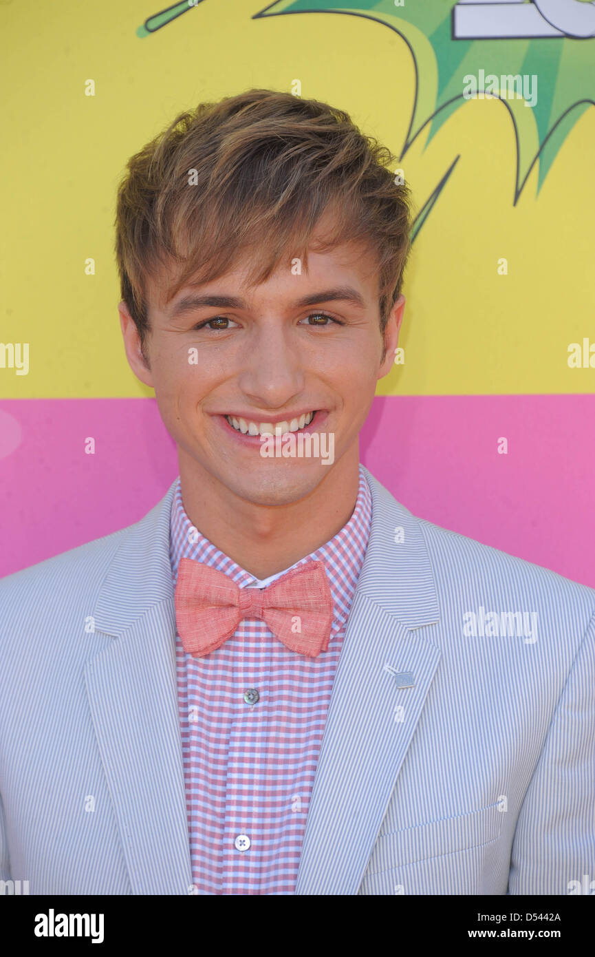 Attore Lucas Cruikshank arriva a Nickelodeon La XXVI edizione Kids Choice Awards a USC Galen Center di Los Angeles, Stati Uniti d'America, il 23 marzo 2013. Foto: Hubert Boesl Foto Stock