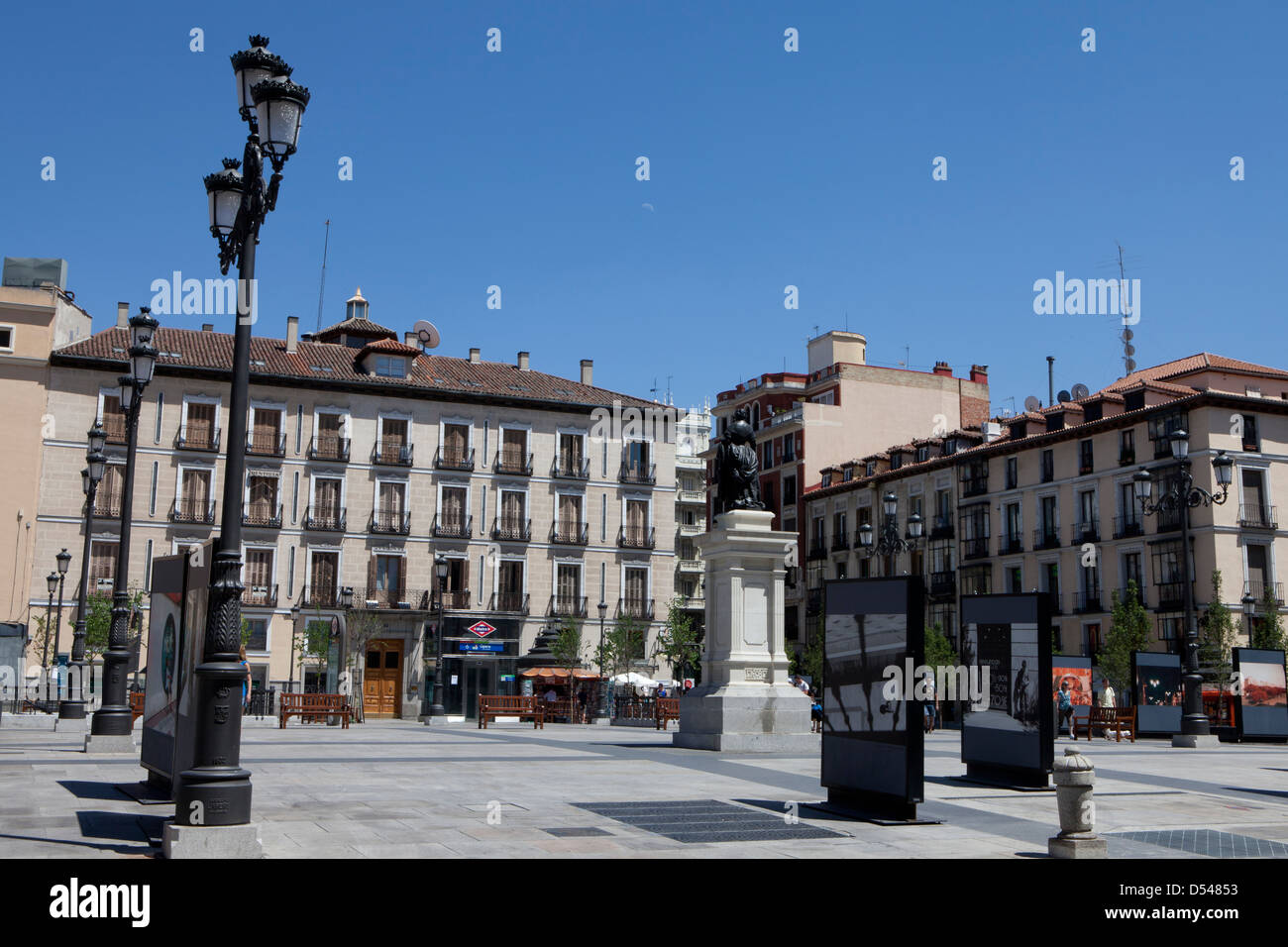 Quadrato di Isabel II, Madrid, Spagna Foto Stock