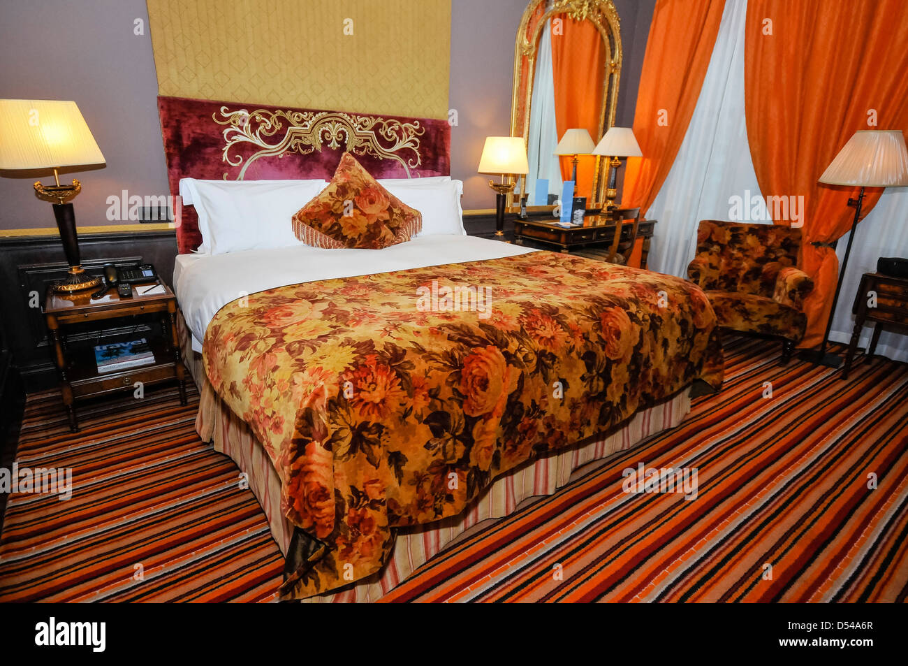 Una camera vittoriana in The Merchant Hotel, Belfast Foto Stock