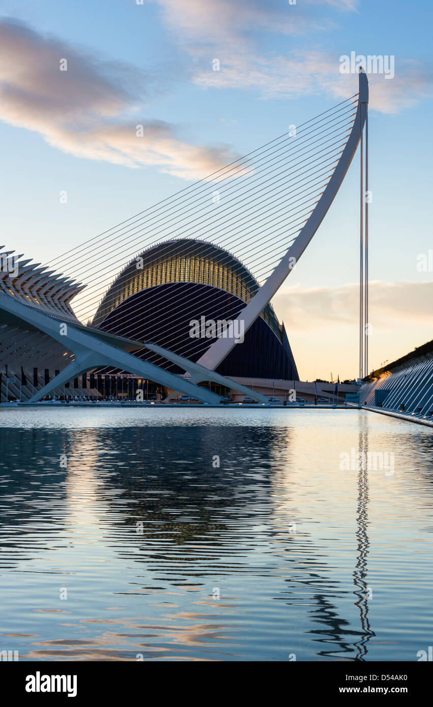Città delle Arti e delle Scienze di Valencia Foto Stock