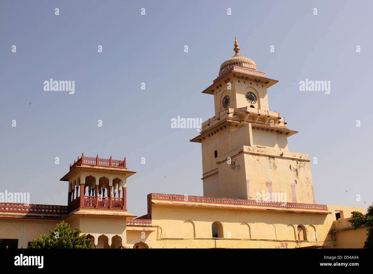 Clock Tower City palace città rosa Rajasthan in India Foto Stock