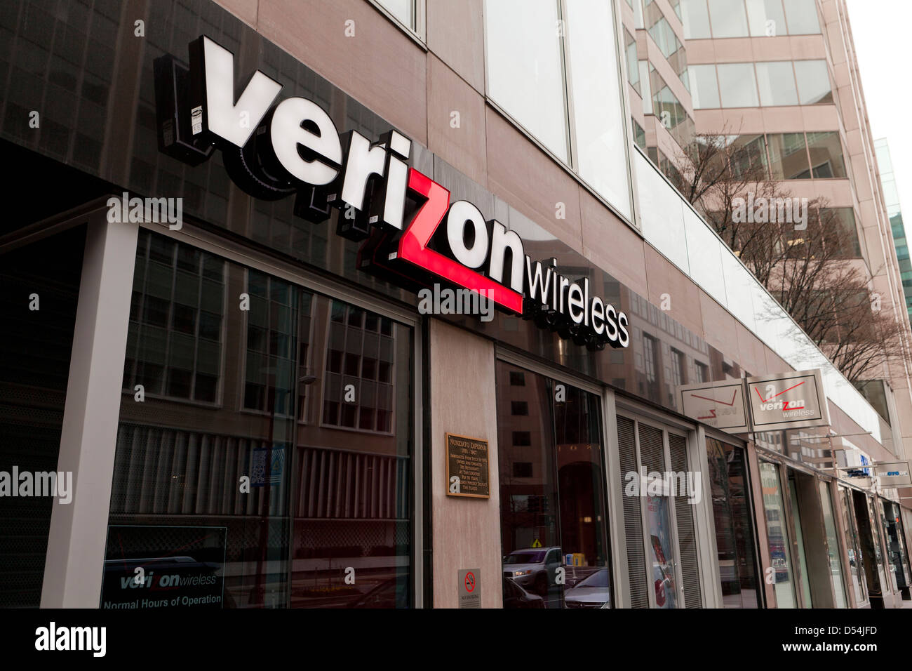 Verizon Wireless storefront Foto Stock