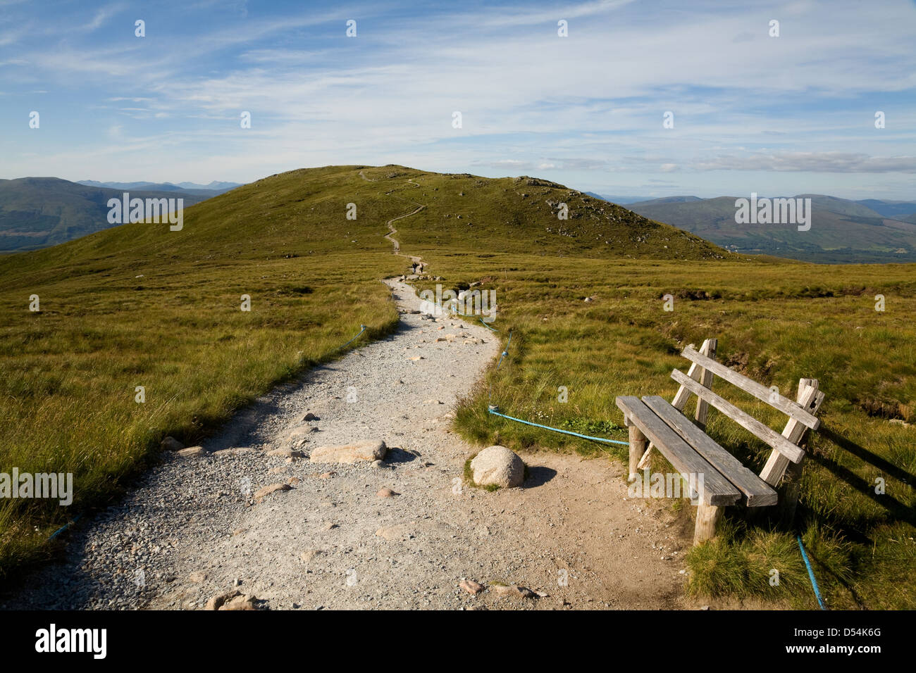 Fort William, Gran Bretagna, un sentiero escursionistico sulla montagna Aonach Mor Foto Stock