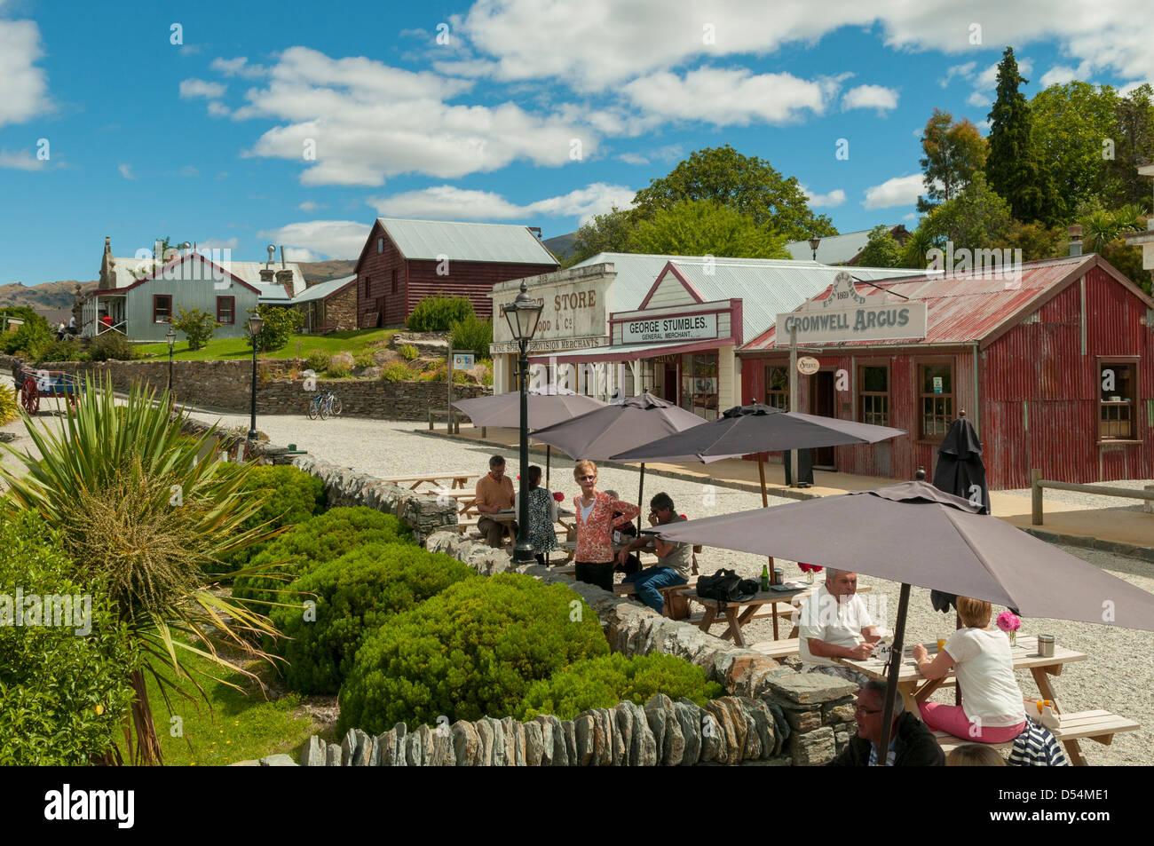 Vecchia città di Cromwell, Cromwell, Otago, Nuova Zelanda Foto Stock