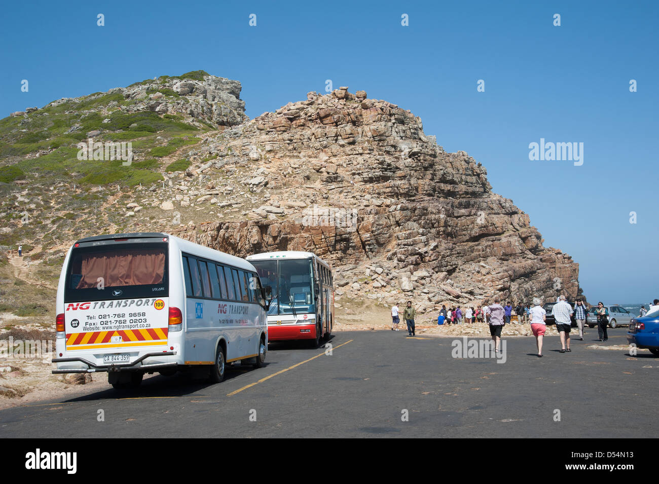 I turisti presso il Capo di Buona Speranza Western Cape Sud Africa Foto Stock