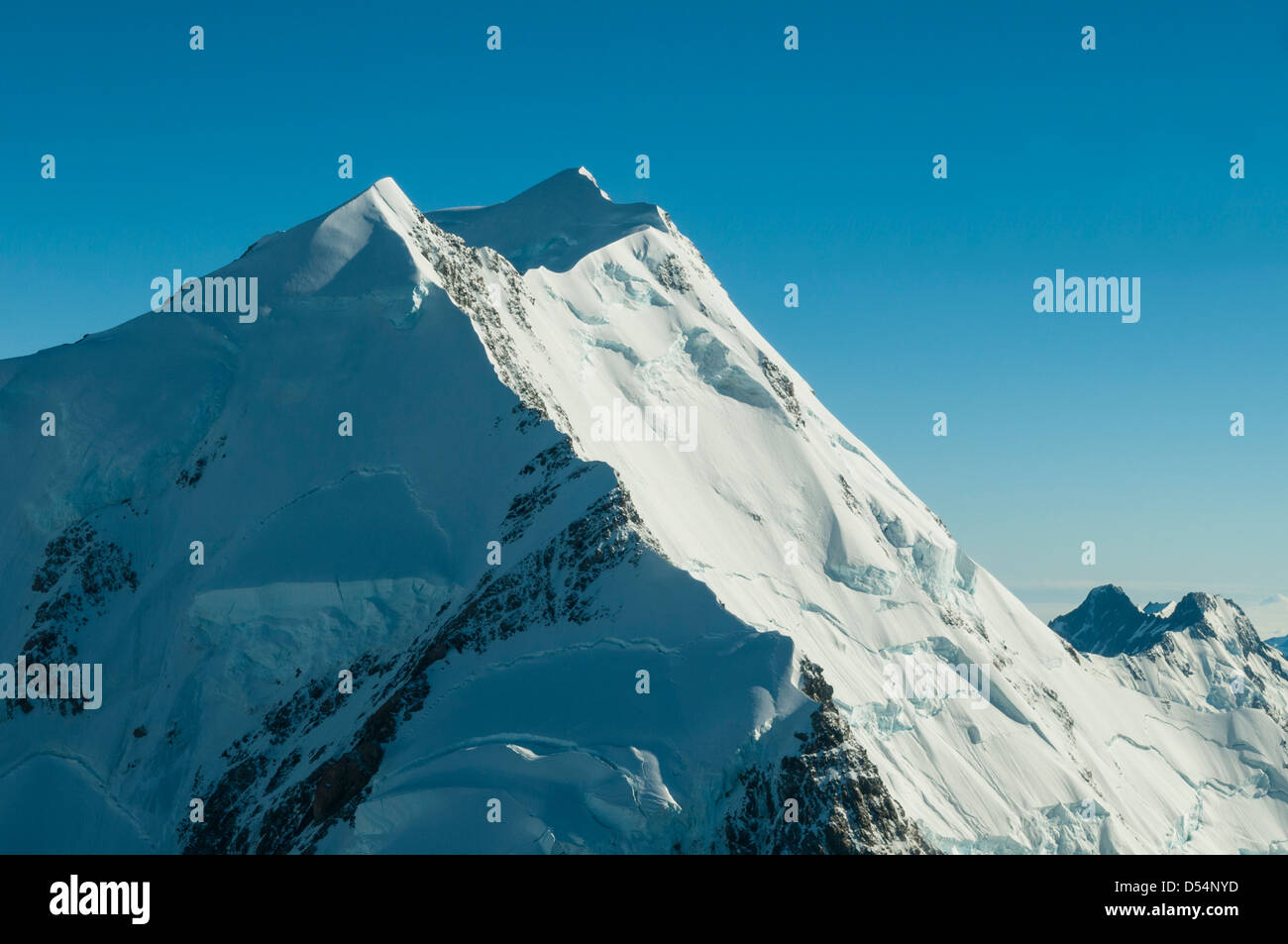 Mt Tasman, Alpi del Sud, Westland, Nuova Zelanda Foto Stock