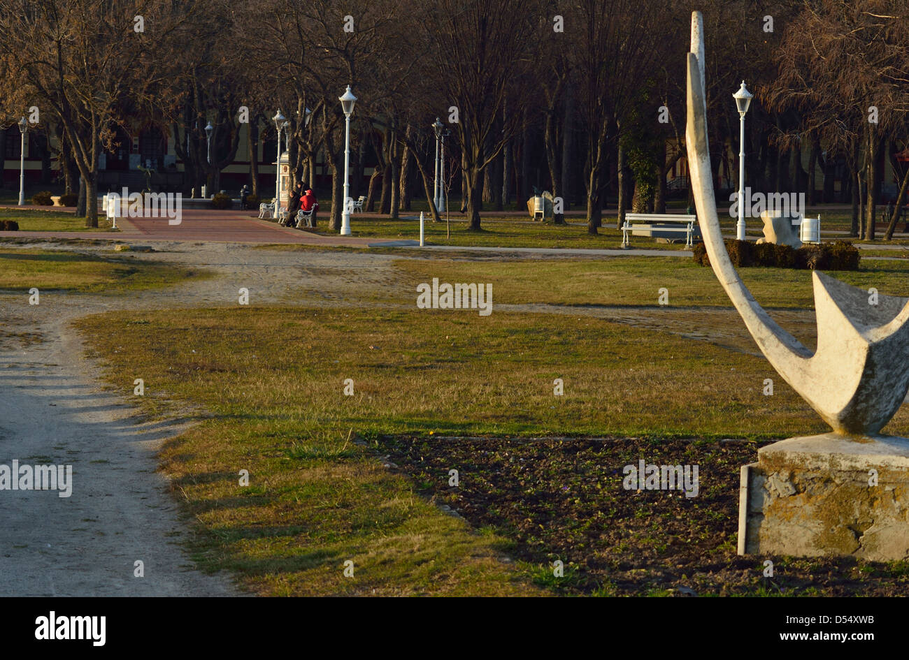 Il lago di Palic parco paesaggio primavera Subotica Serbia CEE Foto Stock