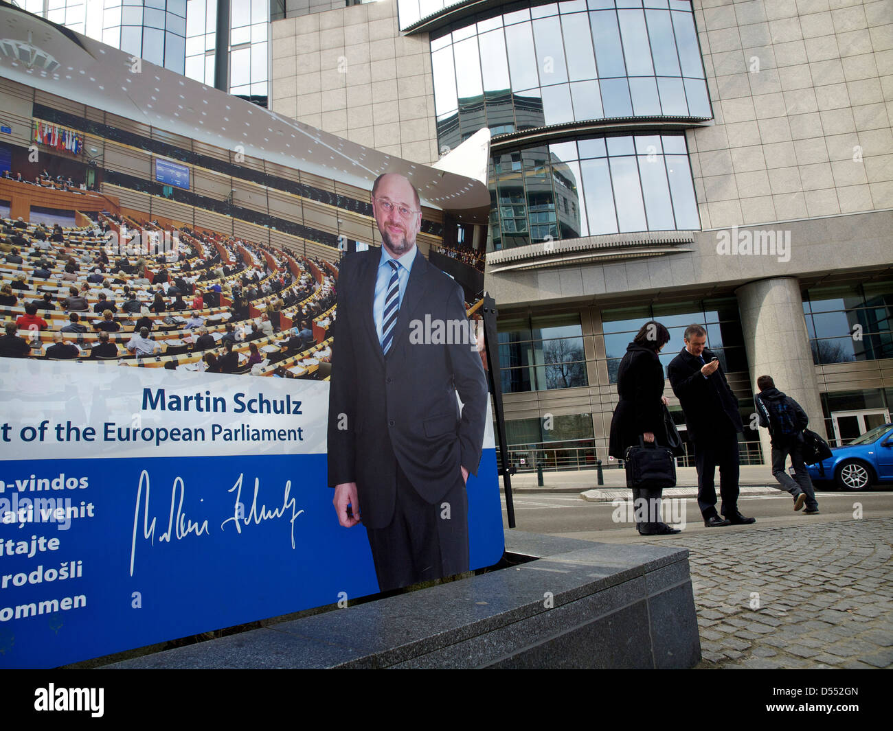 Martin Schulz presidente del Parlamento europeo Foto Stock