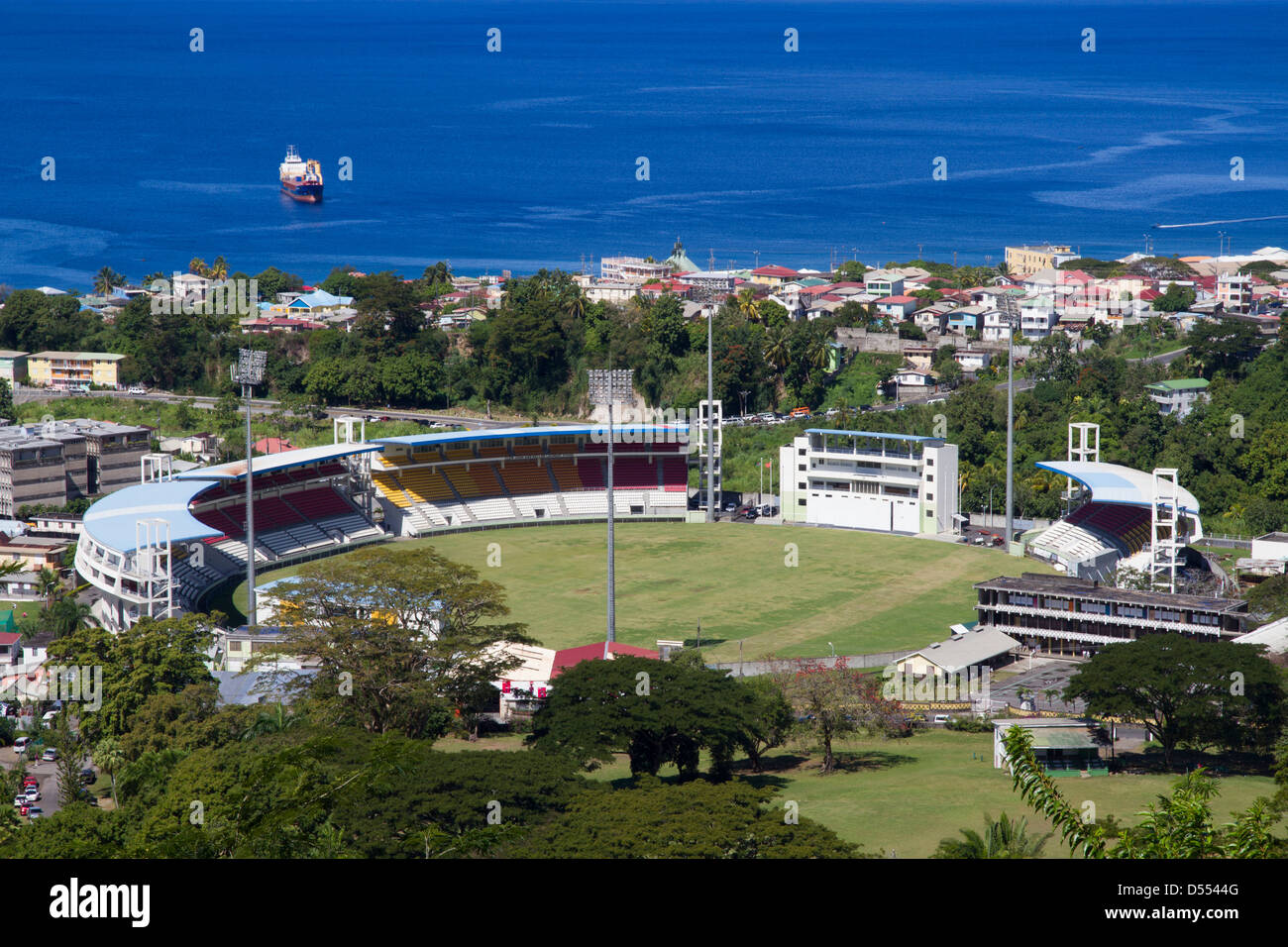 Dominica Roseau Windsor park stadio sportivo Foto Stock