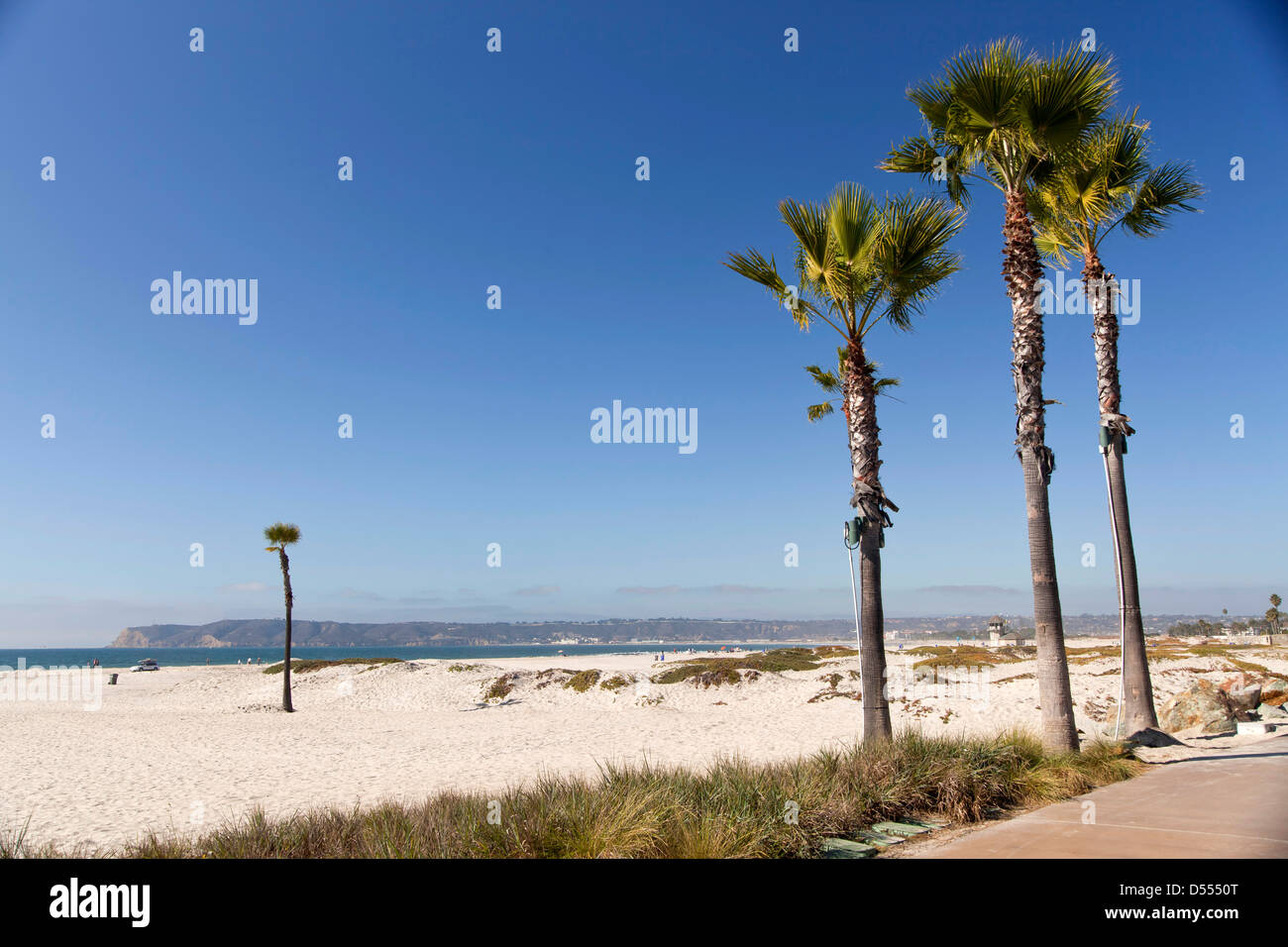 Coronado Beach, Coronado Island, San Diego, California, Stati Uniti d'America, STATI UNITI D'AMERICA Foto Stock