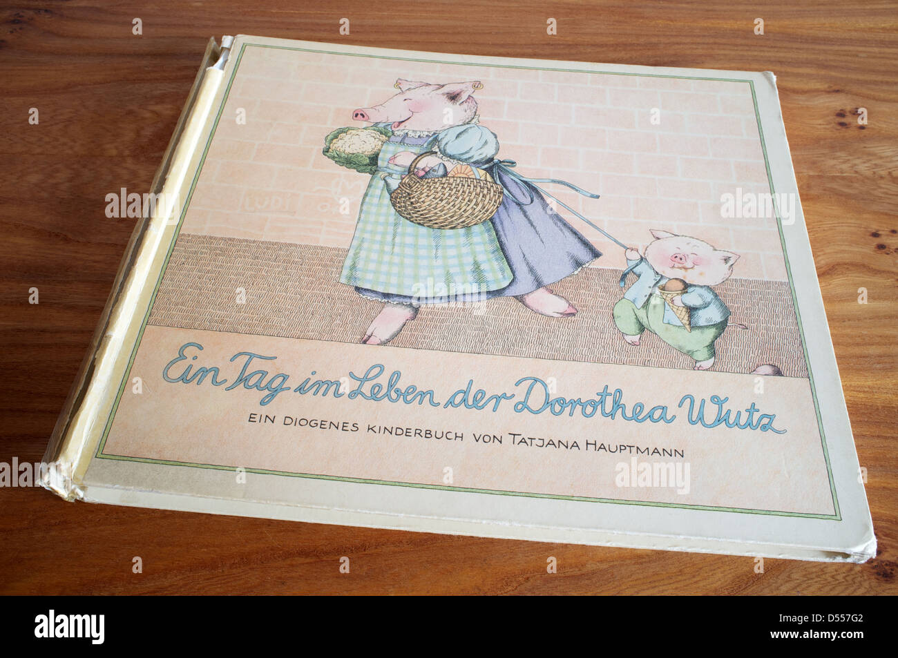 Ein Tag im Leben der Dorothea Wutz, illustrato libro per bambini Foto Stock