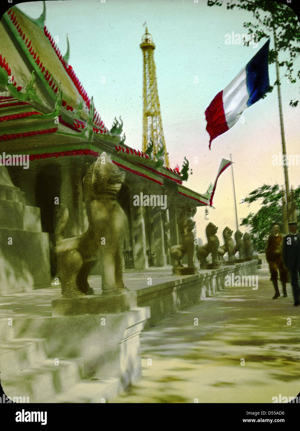 Esposizione di Parigi: Padiglione cambogiano, Parigi, Francia, 1900 Foto Stock