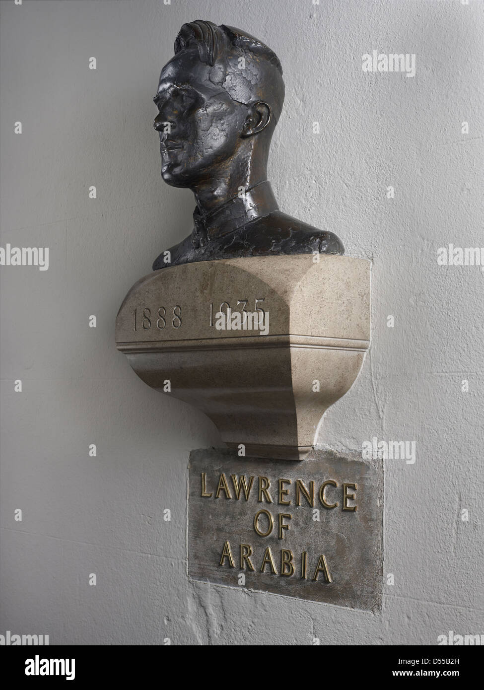 Saint Paul Cathedral Lawrence d'Arabia profilo busto Foto Stock