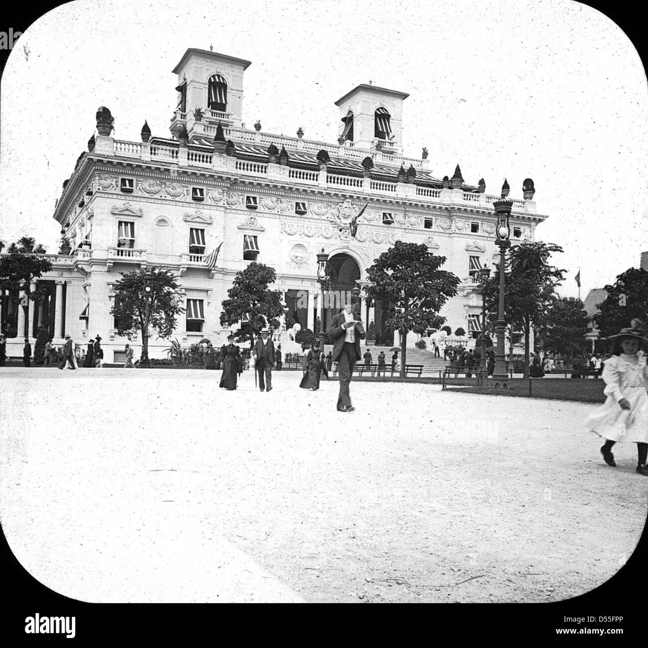 World's Columbian Exposition: New York State Building, Chicago, Stati Uniti, 1893. Foto Stock