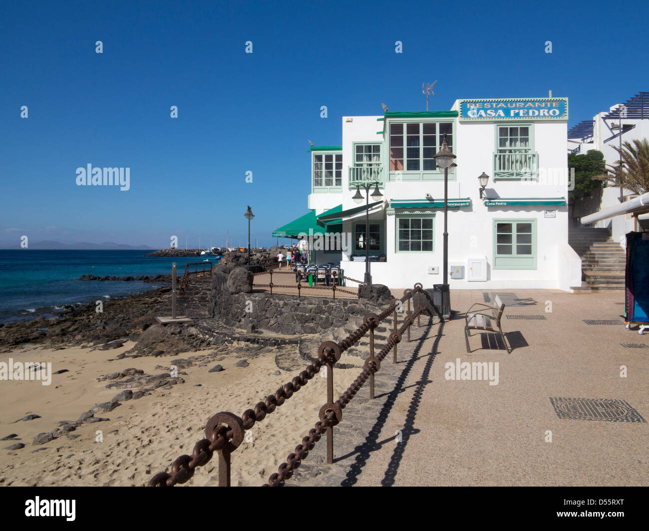 Casa Pedro ristorante a Playa Blanca Porto Lanzarote Foto Stock