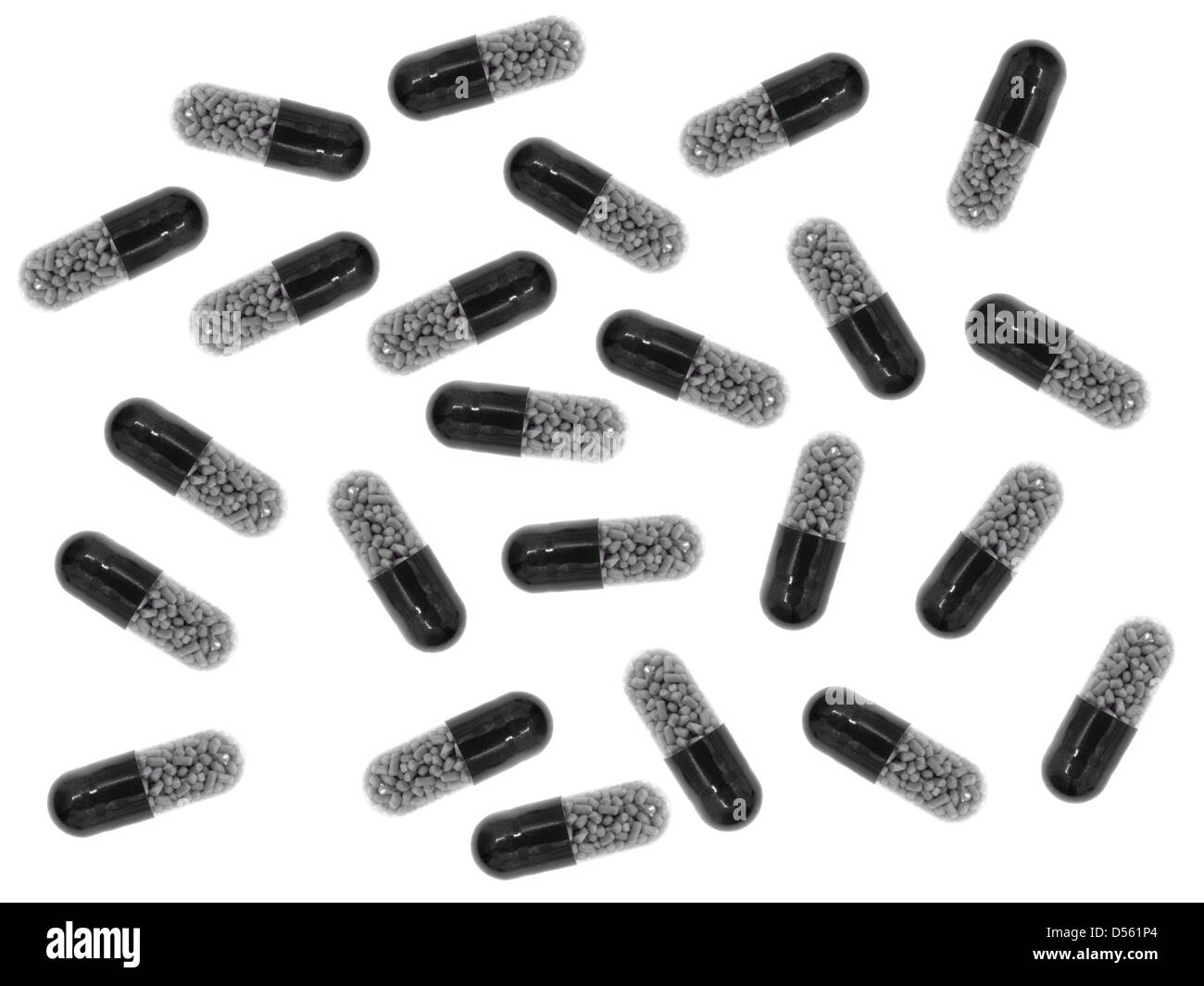 La prescrizione di farmaci isolato su uno sfondo bianco Foto Stock