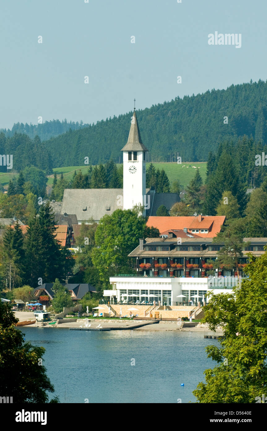 Titisee-Neustadt, Foresta Nera, questo Land, Germania Foto Stock