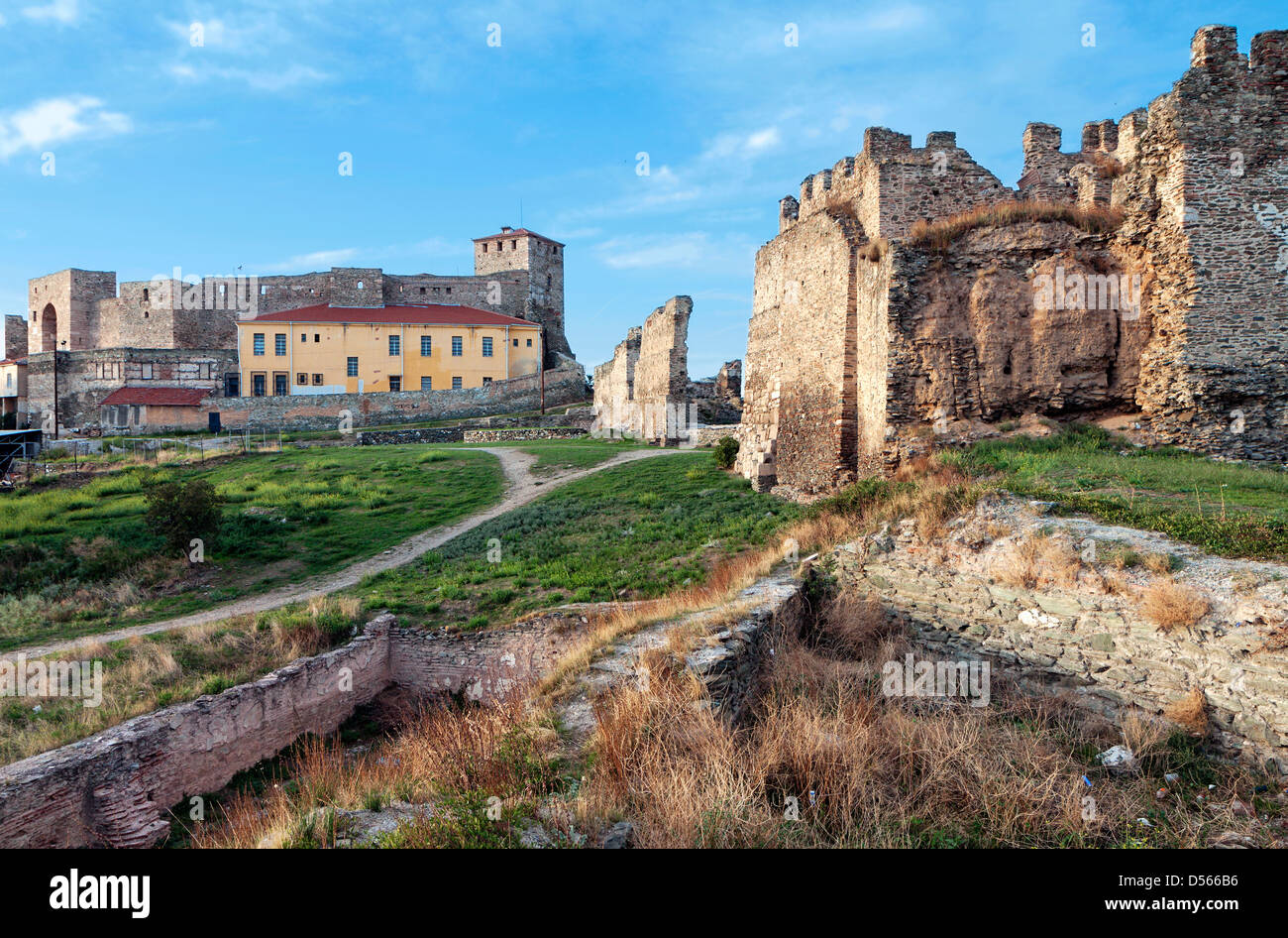 Genti Koule il castello medievale e il carcere a Salonicco in Grecia Foto Stock