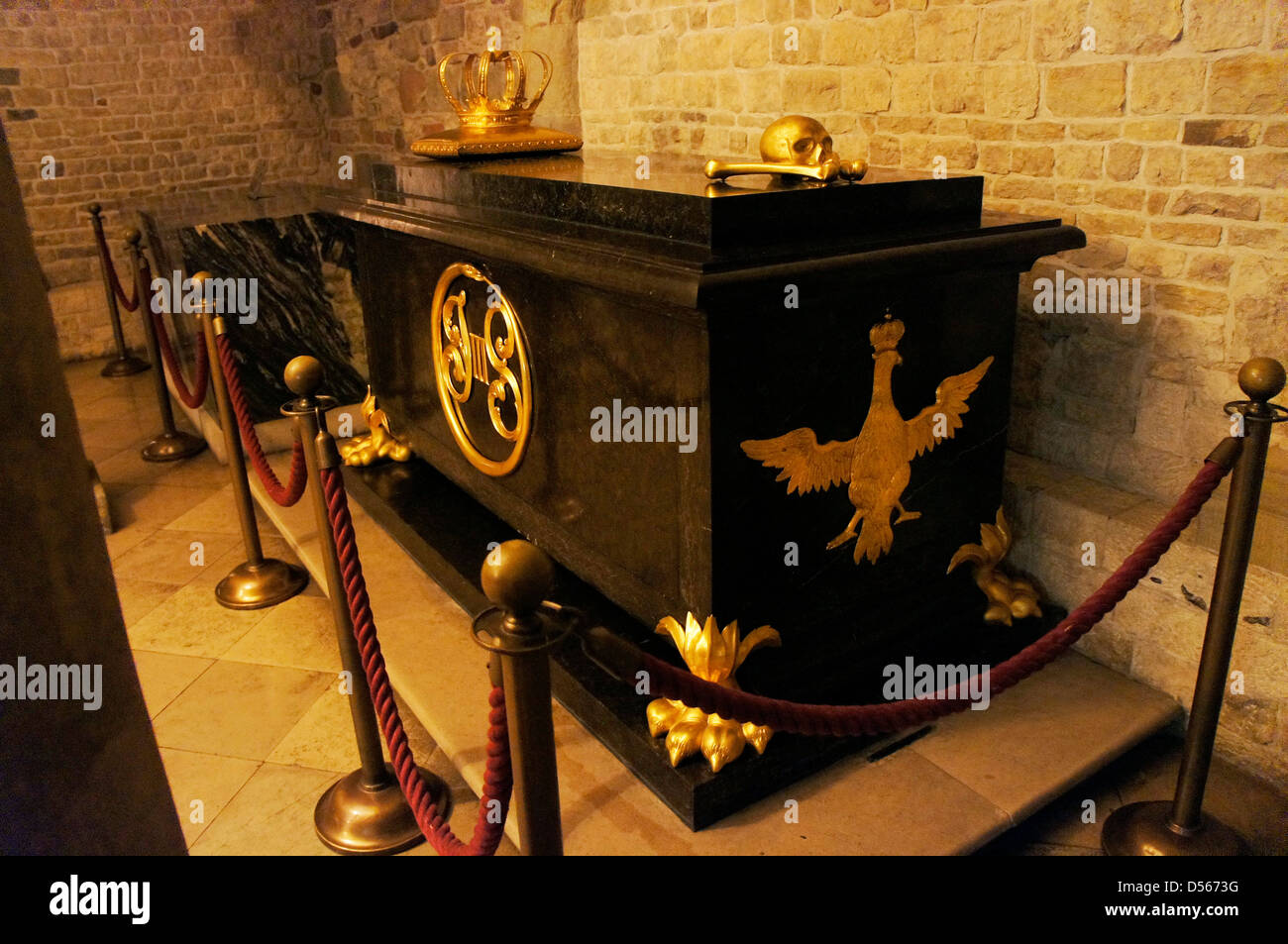 Sarcofago di Giovanni III Sobieski (Jan III Sobieski Jonas Sobieskis (1629-1696 uno dei più notevoli di monarchi del Foto Stock