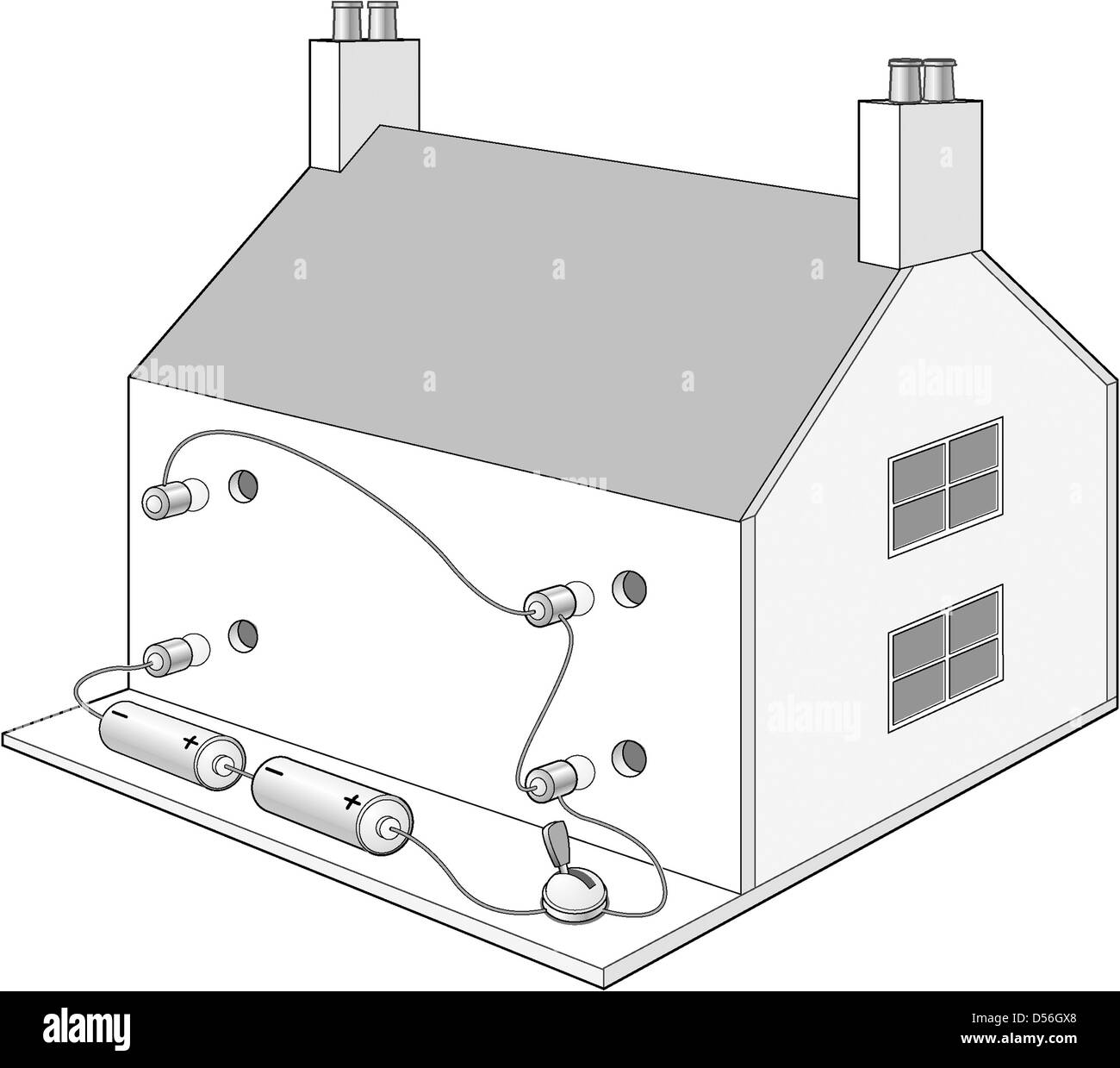 Modello di una casa Foto Stock