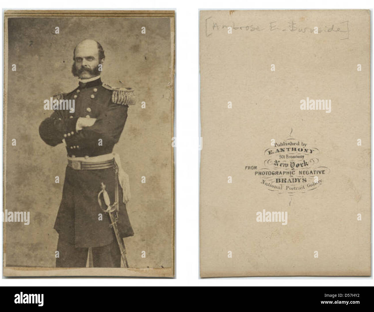 [Generale Ambrogio E. Burnside, Union Army] Foto Stock