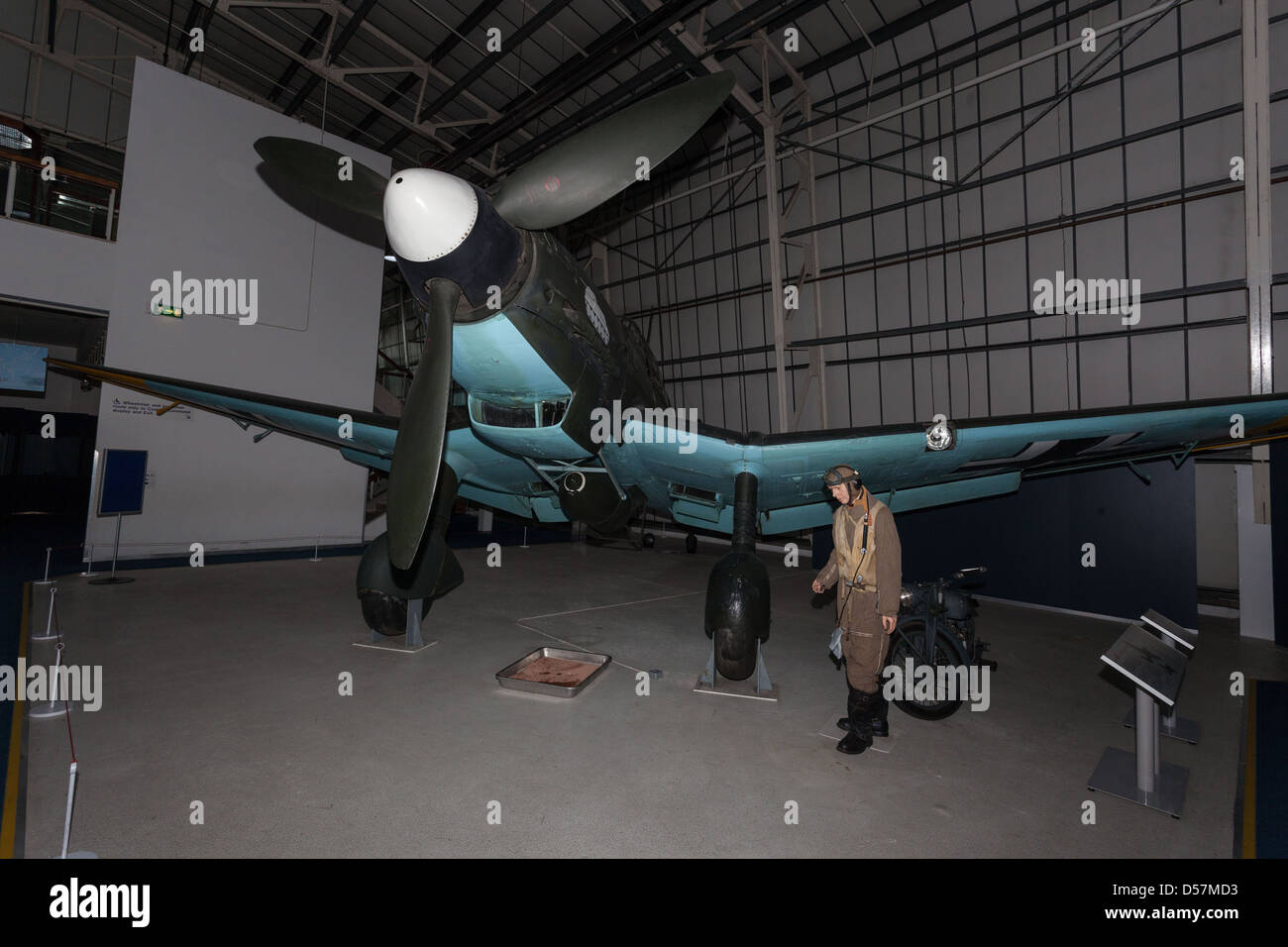 Junkers Ju87, dive bomber e chiudi supporto aereo, sul display presso la Royal Air Force (RAF Museum, London, England, Regno Unito Foto Stock