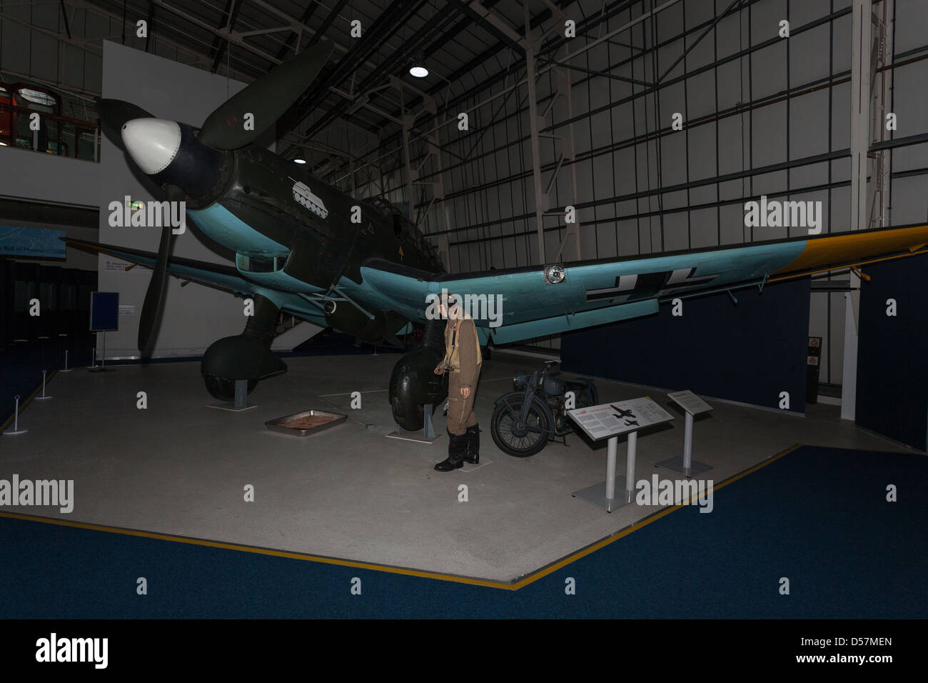 Junkers Ju87, dive bomber e chiudi supporto aereo, sul display presso la Royal Air Force (RAF Museum, London, England, Regno Unito Foto Stock