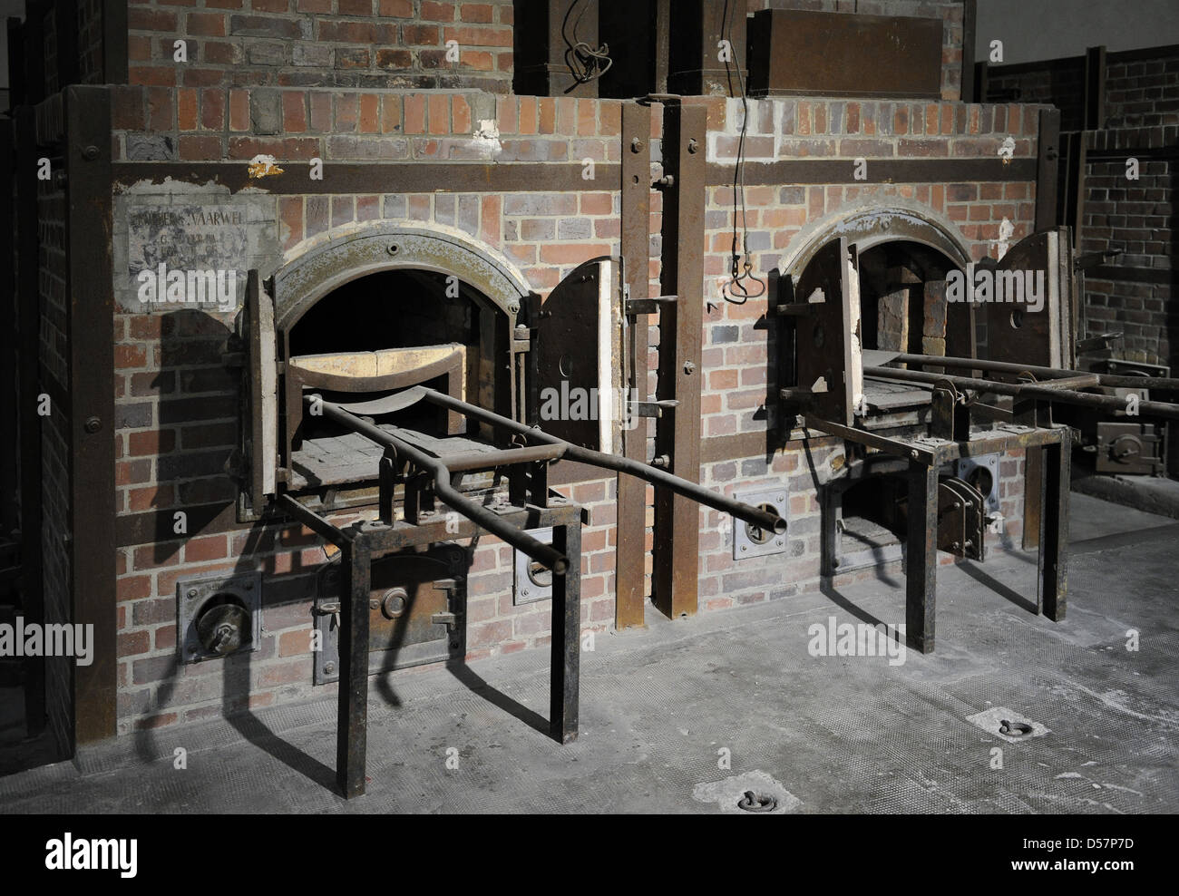 Campo di Concentramento di Dachau. Campo nazista di prigionieri aperto nel 1933. Crematorio. Germania. Foto Stock