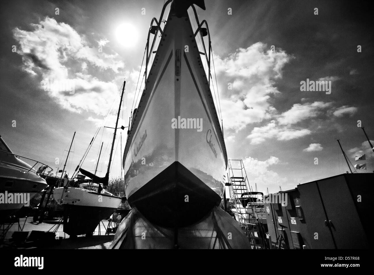 Granville Island nel sole che splende Foto Stock