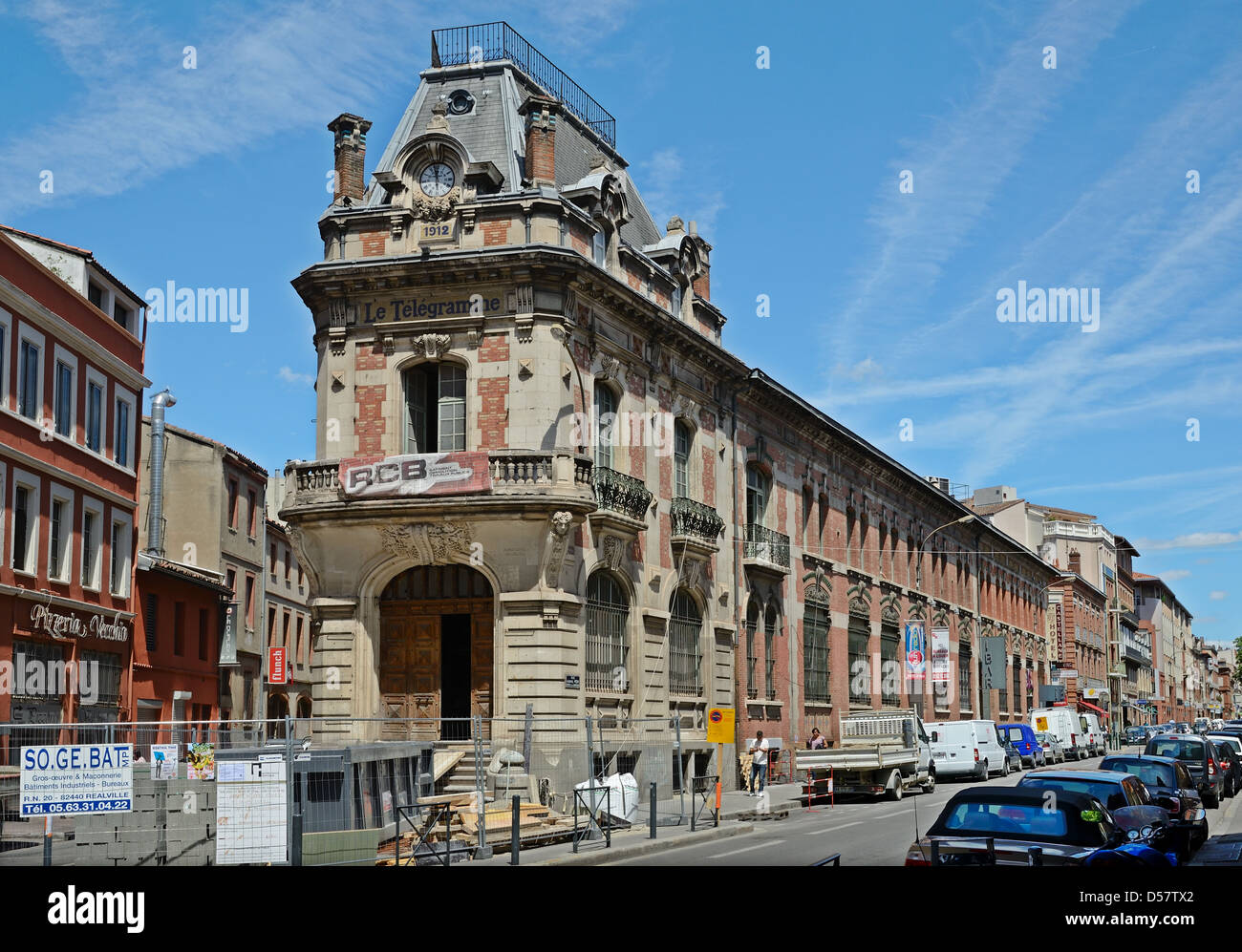Vecchio edificio del telegrafo in Toulouse Foto Stock